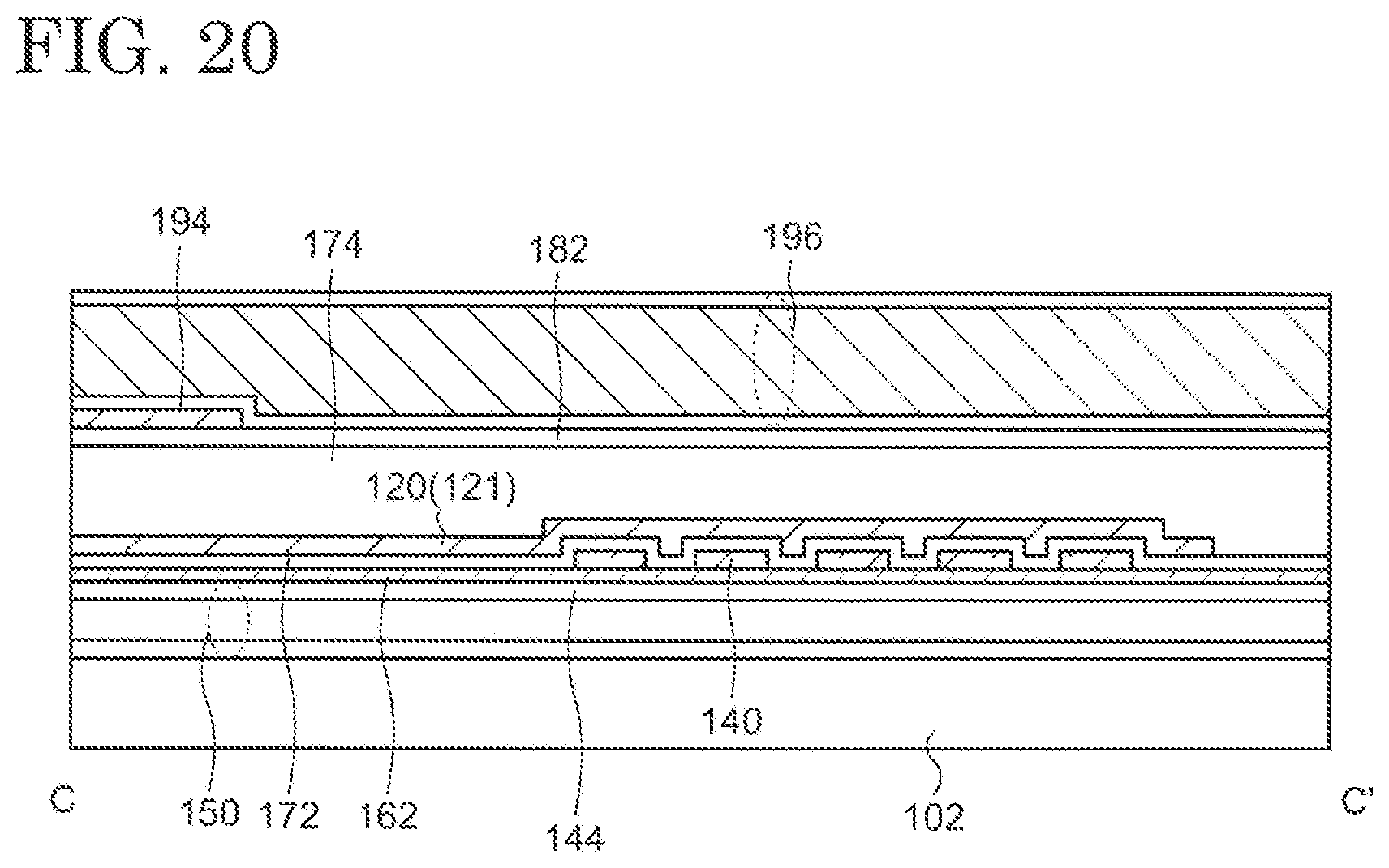 Patent US11810925 Figure 20 – TFT array substrate