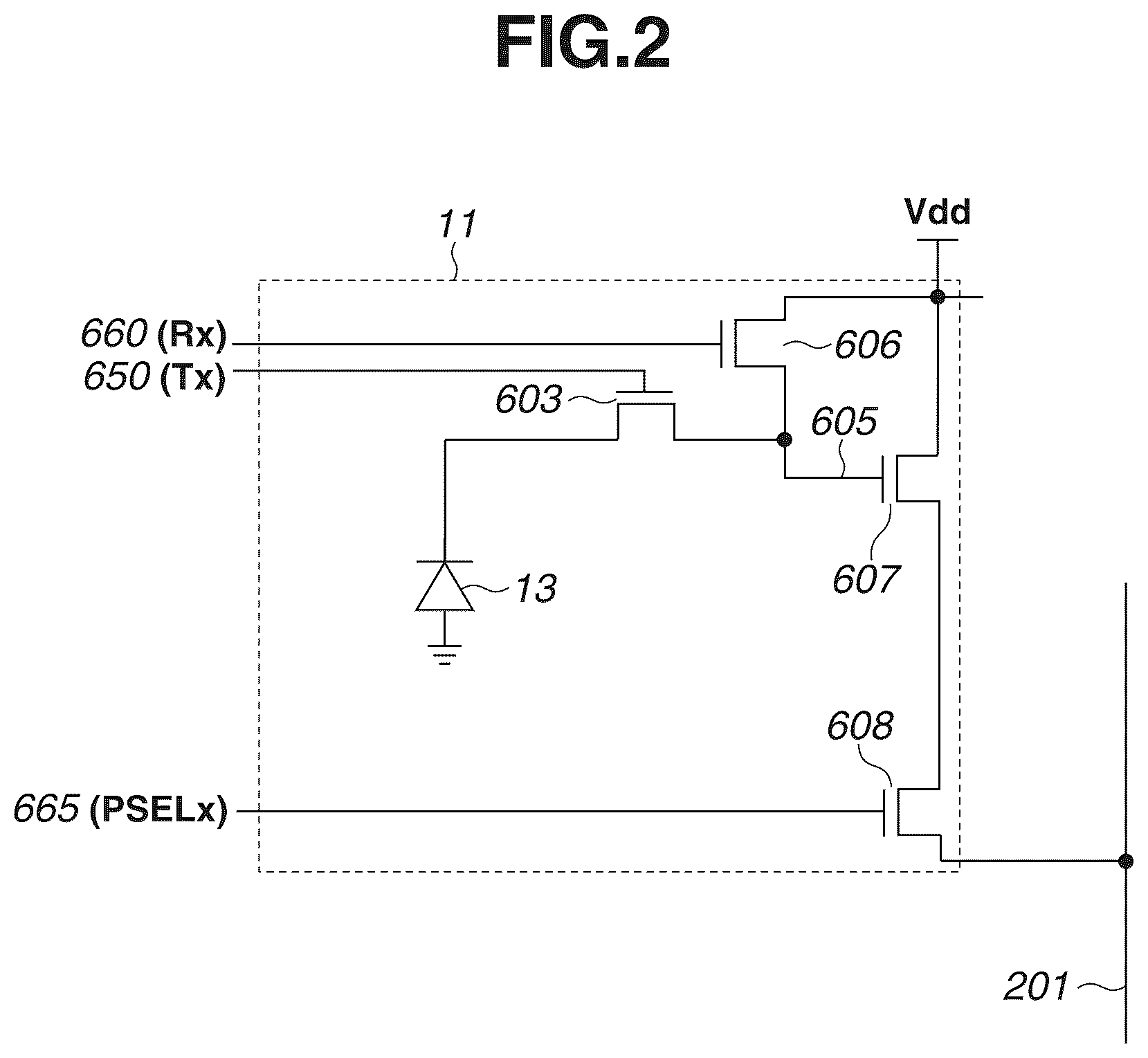 Patent US11810930 Figure 2 – Imaging device, imaging system, and moving body