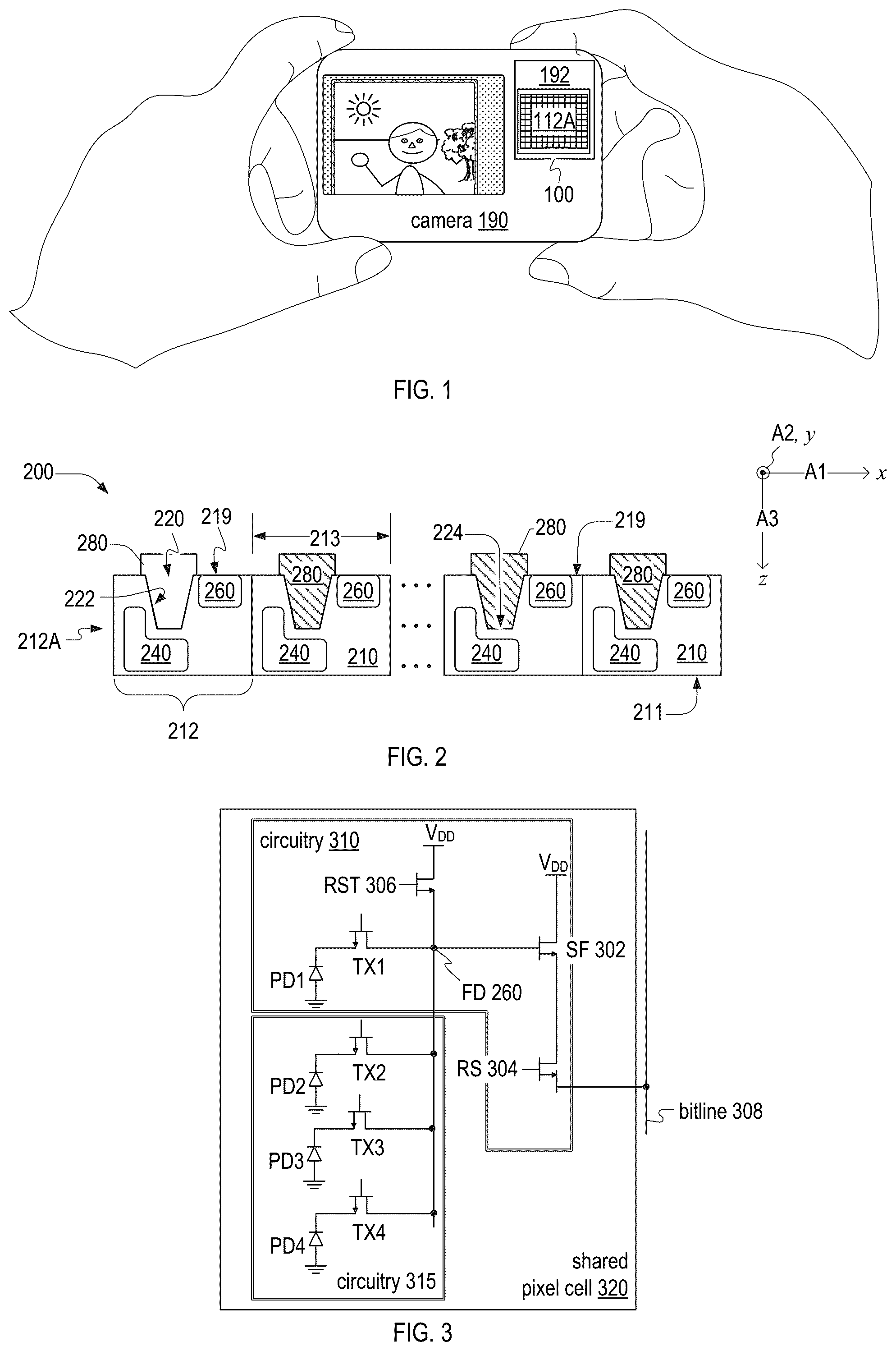 Patent US11810931 Figure 1 – Pixel-array substrate