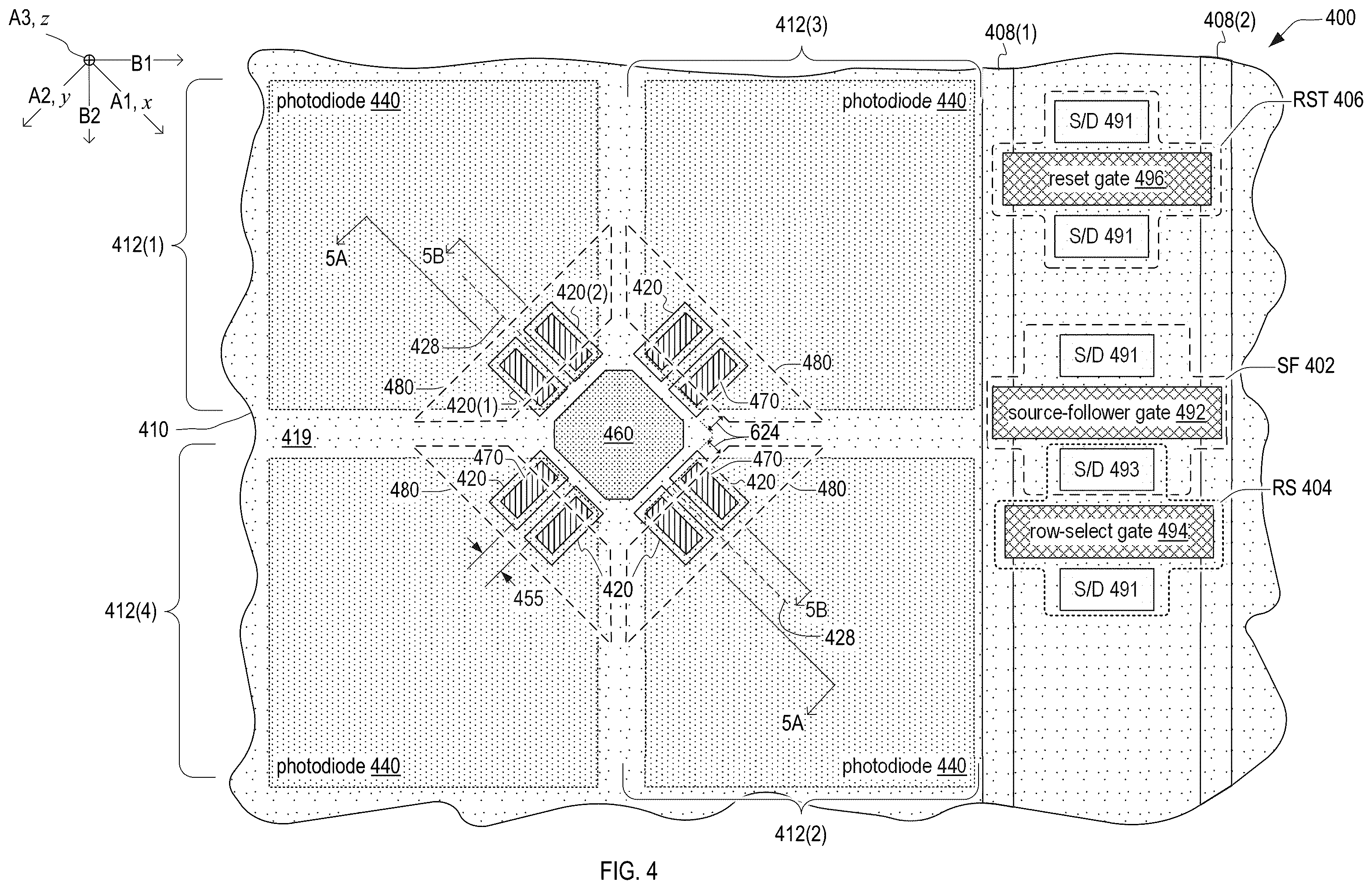 Patent US11810931 Figure 2 – Pixel-array substrate