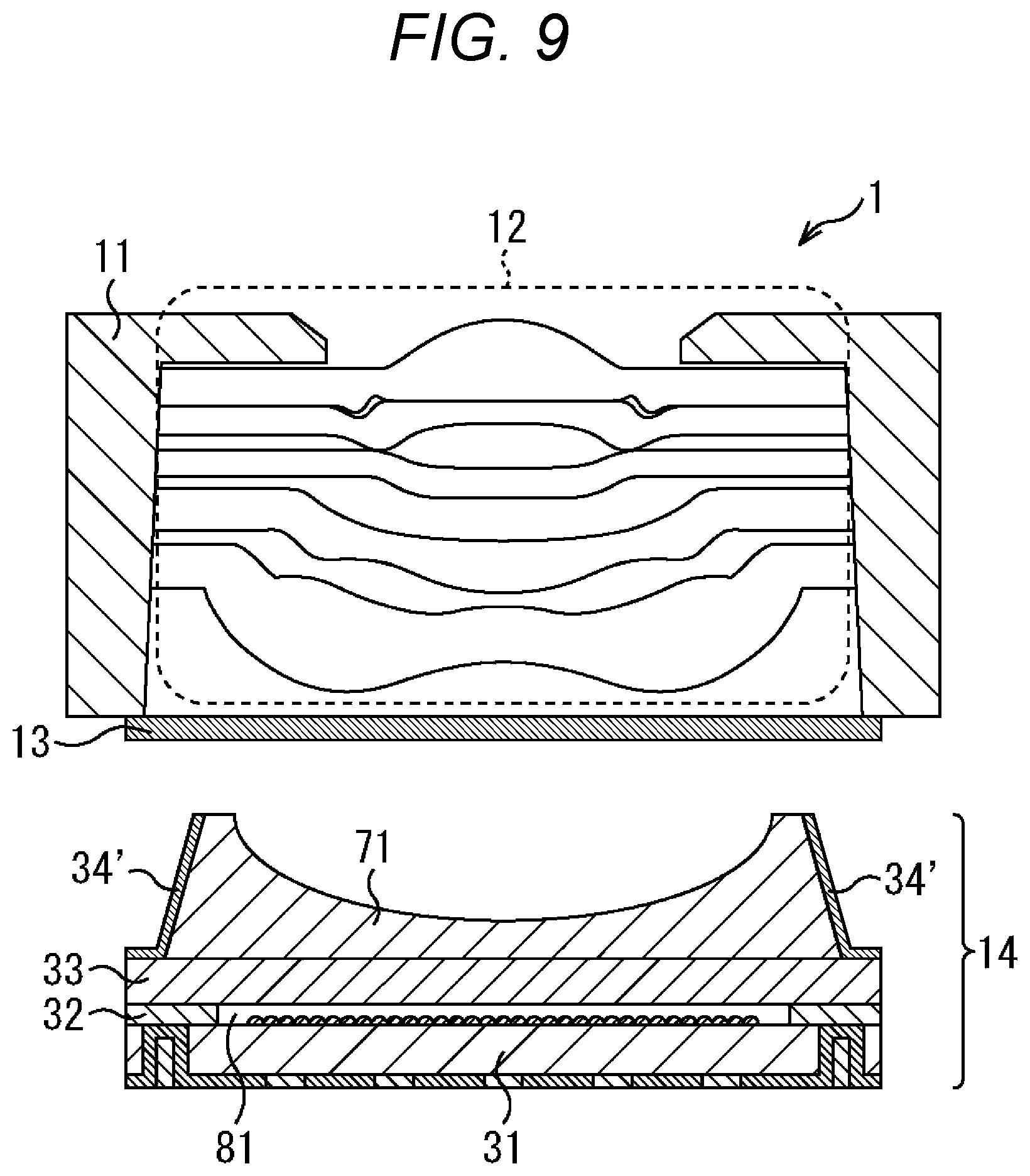 Patent US11810935 Figure 9 – Imaging device, solid state image sensor, and electronic device