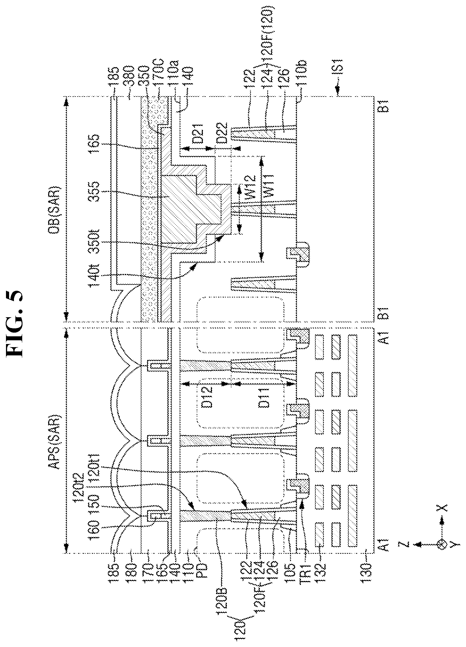 Patent US11810937 Figure 7 – Image sensor and method for fabricating the same