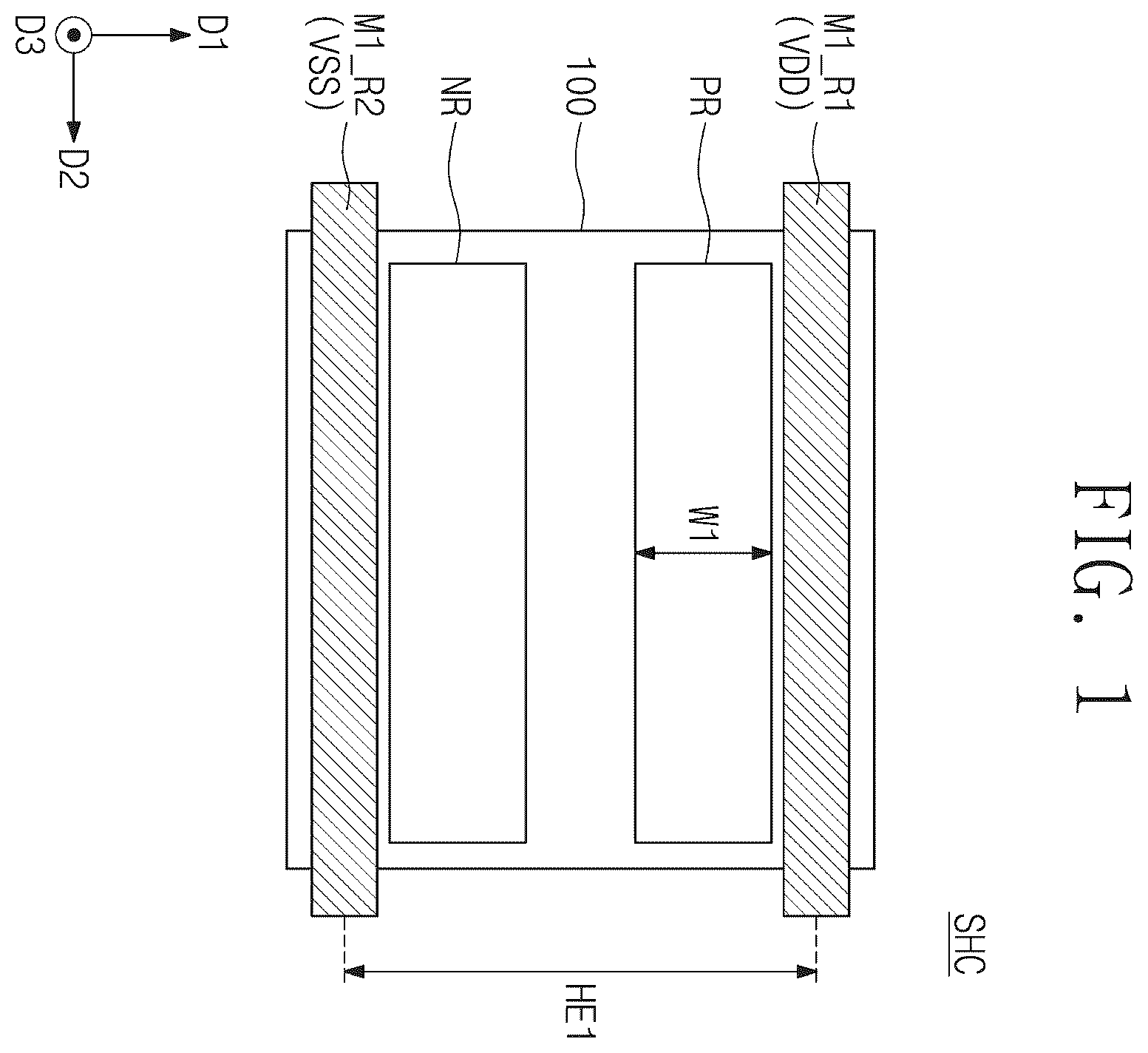 Patent US11810957 Figure 1 – Semiconductor device