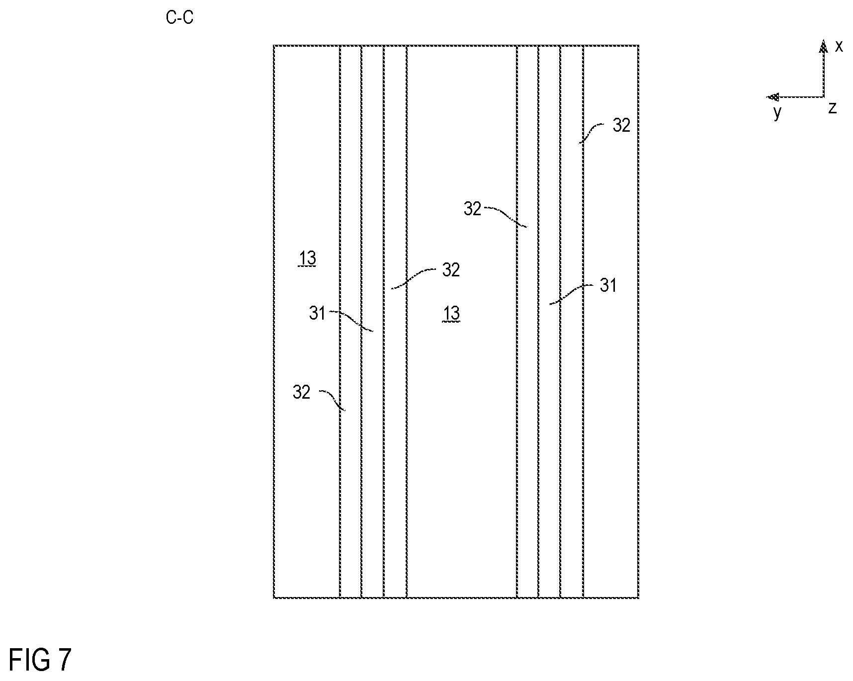 Patent US11810958 Figure 4 – Transistor component having gate electrodes and field electrodes