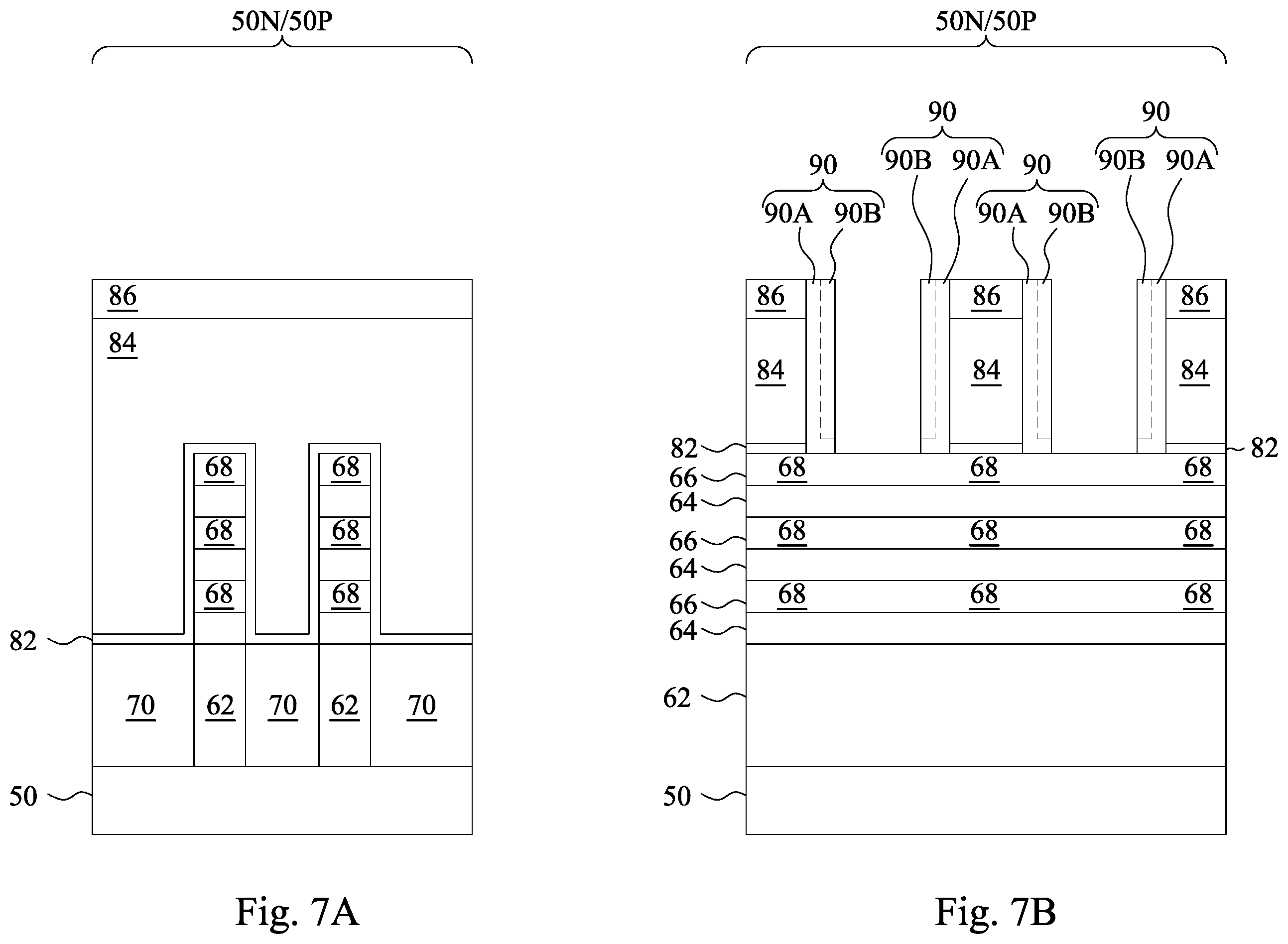 Patent US11810961 Figure 7 – Transistor gate structures and methods of forming the same