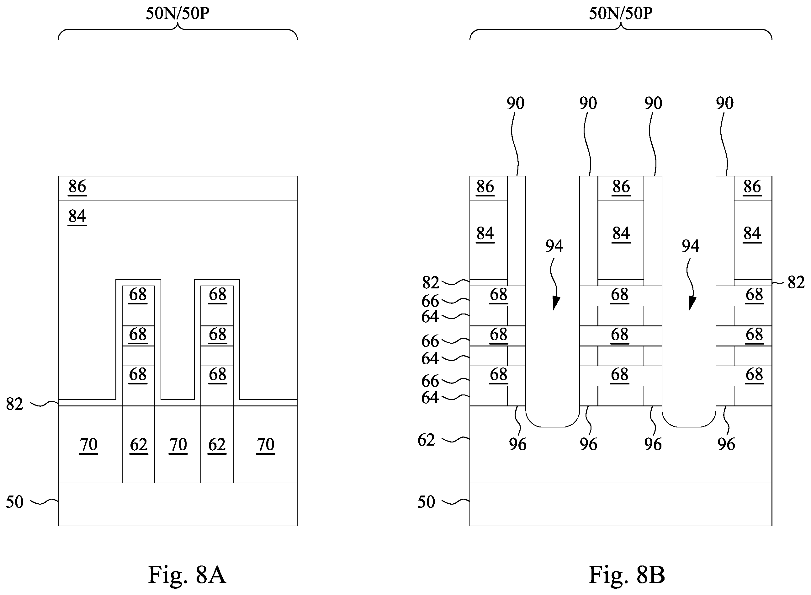 Patent US11810961 Figure 8 – Transistor gate structures and methods of forming the same