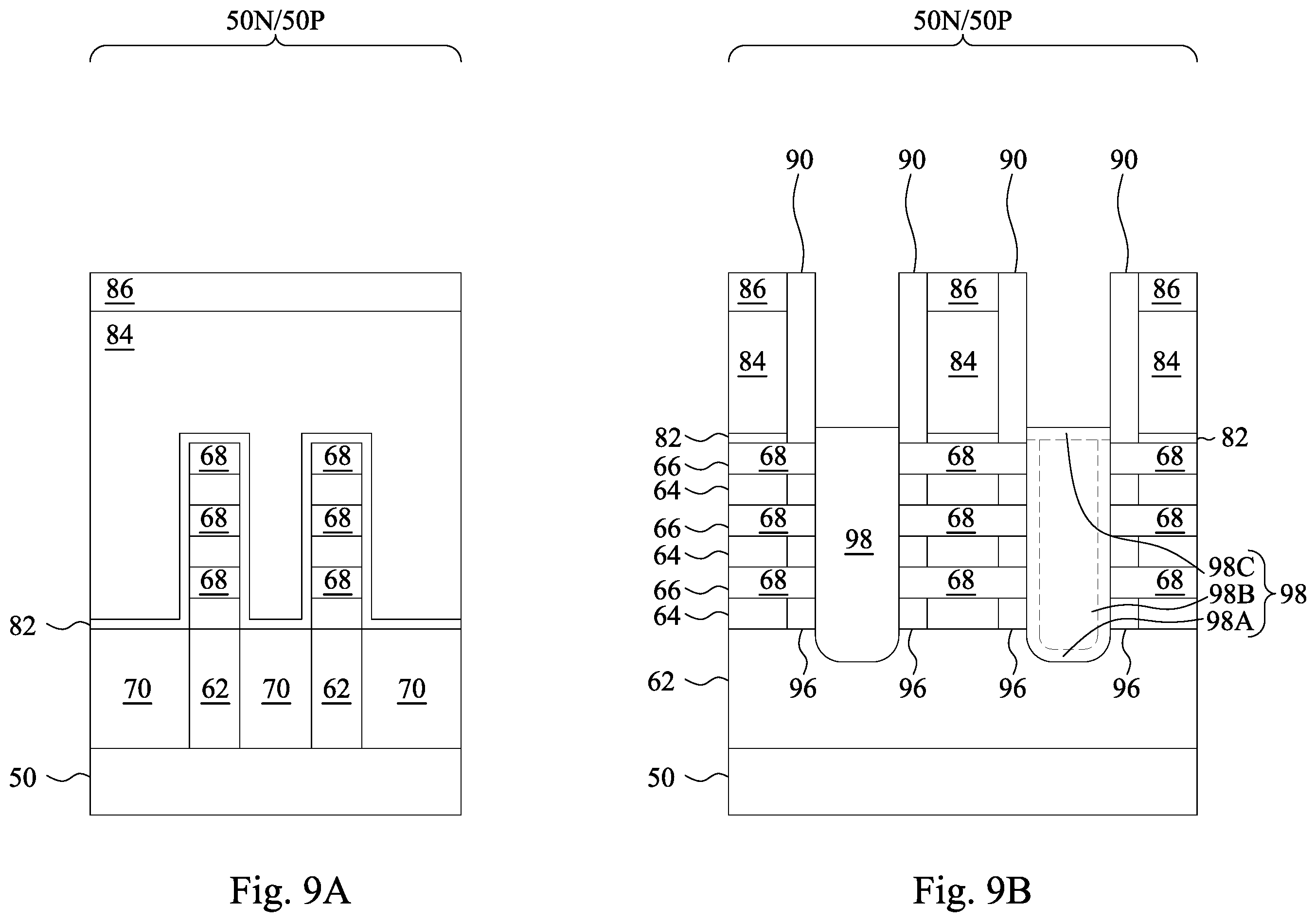 Patent US11810961 Figure 9 – Transistor gate structures and methods of forming the same