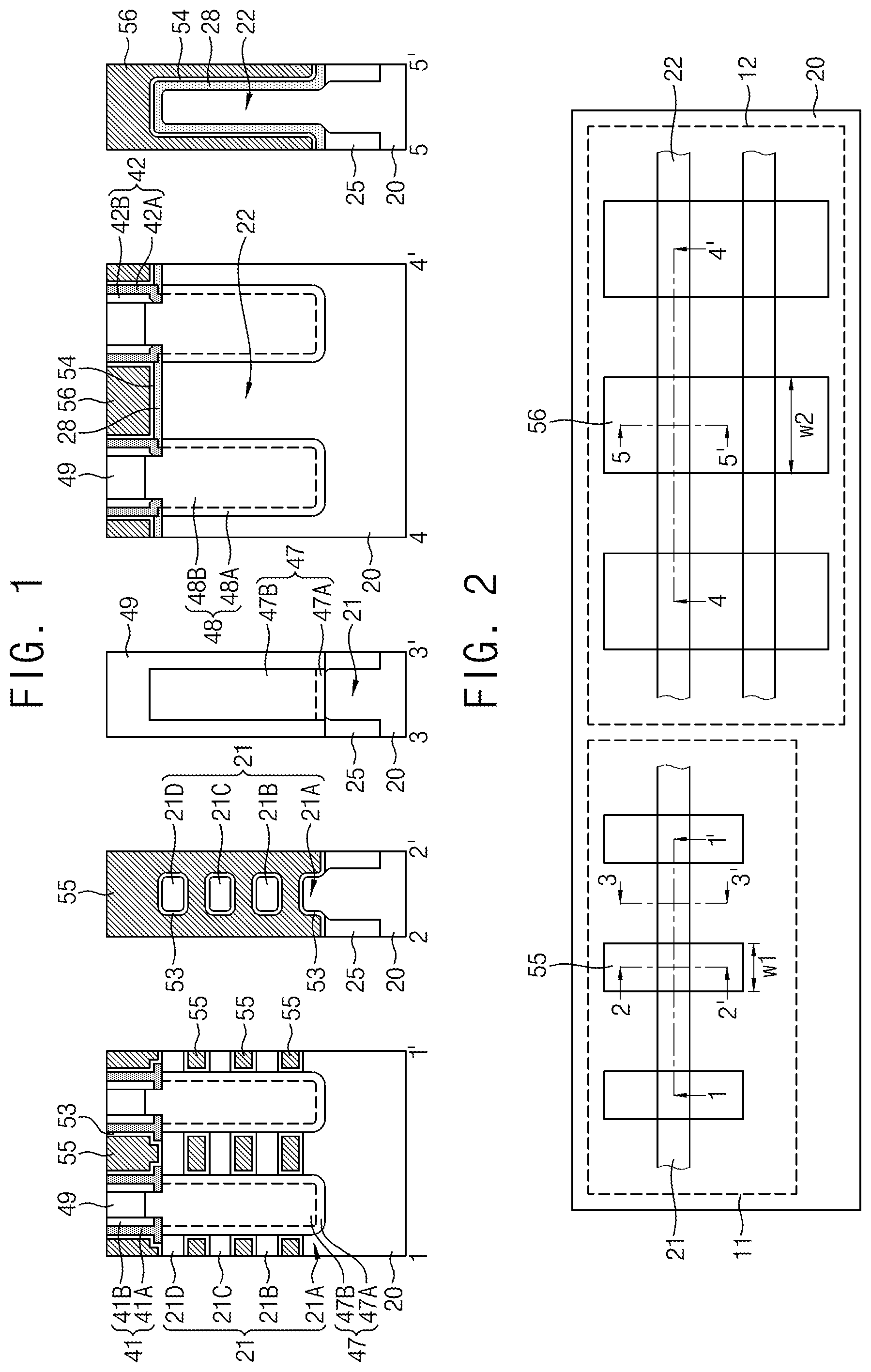 Patent US11810964 Figure 1 – Semiconductor devices including gate spacer
