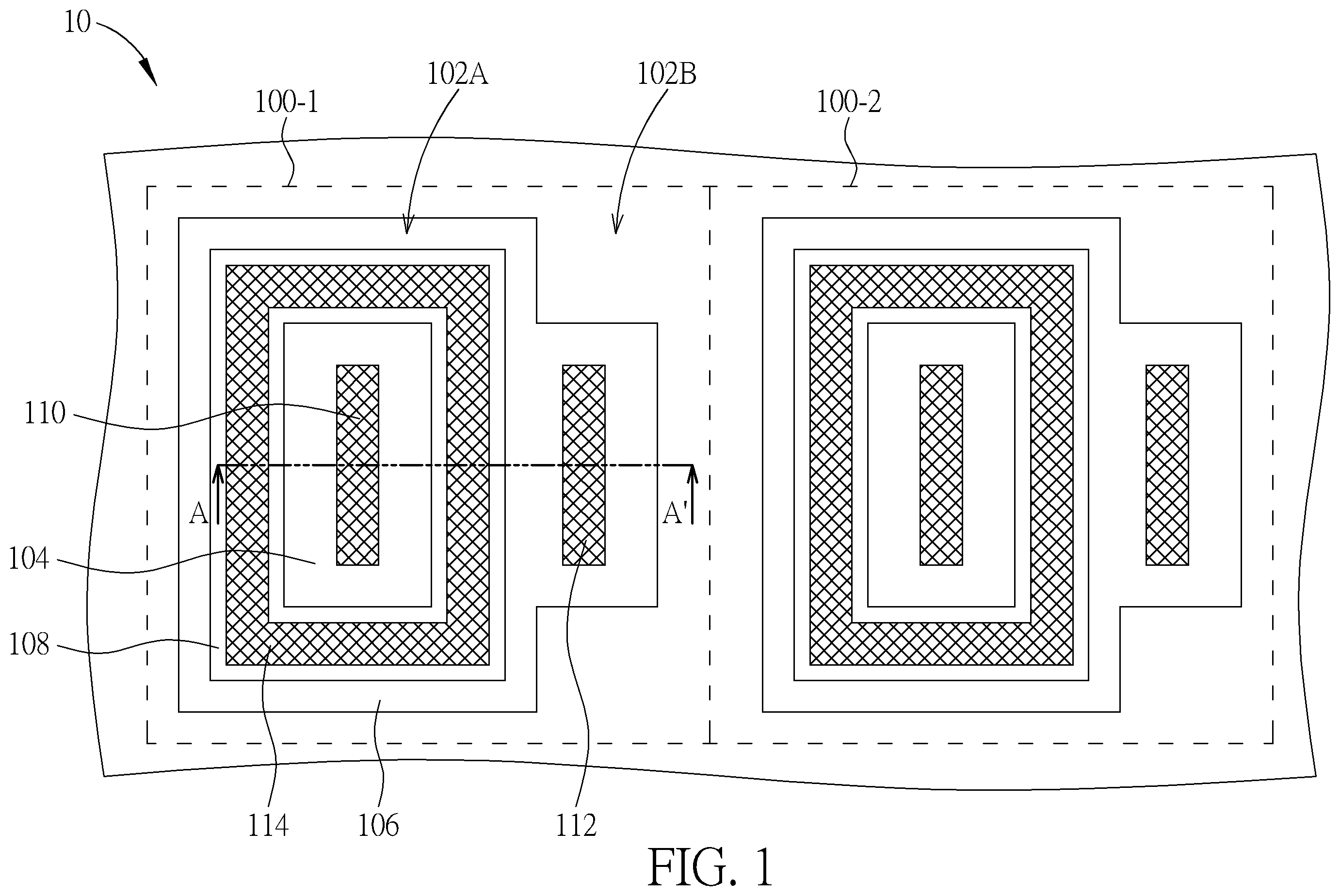 Patent US11810972 Figure 1 – Semiconductor device