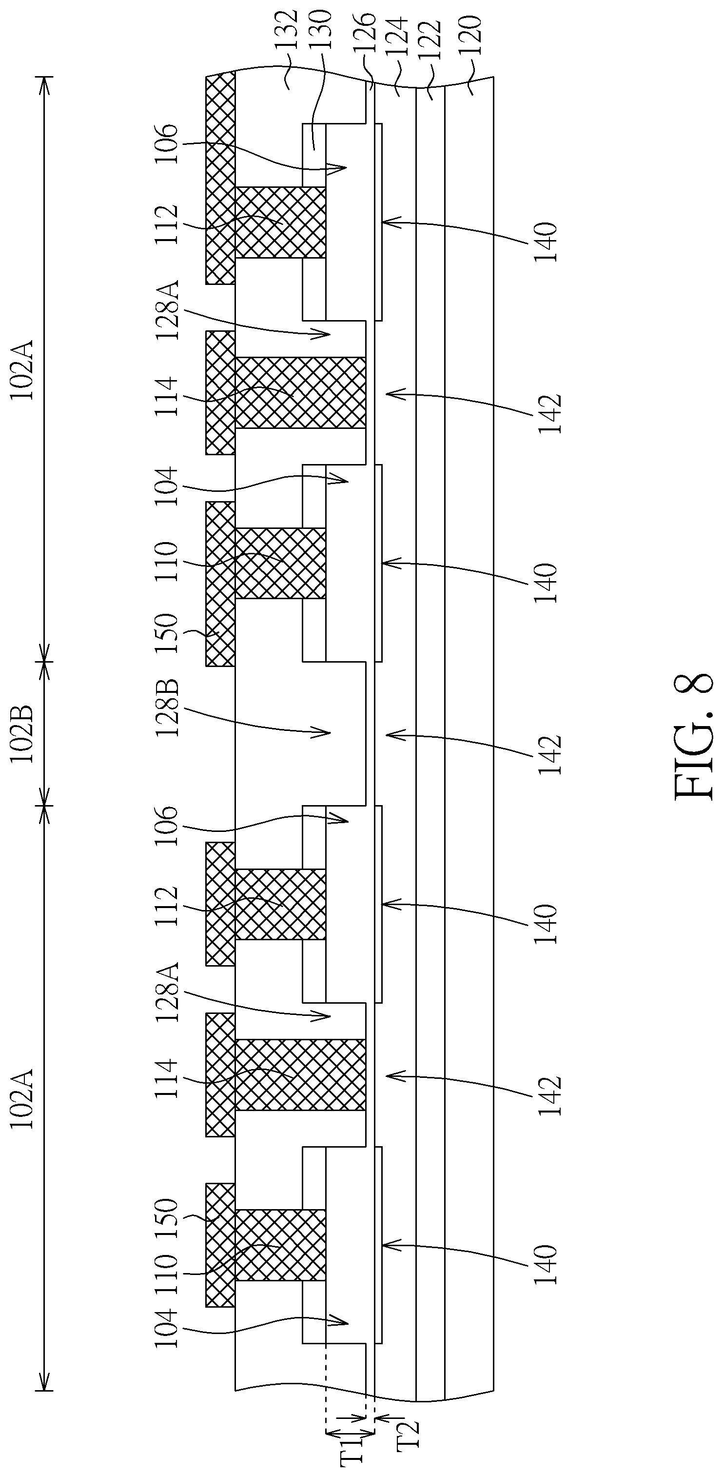 Patent US11810972 Figure 8 – Semiconductor device