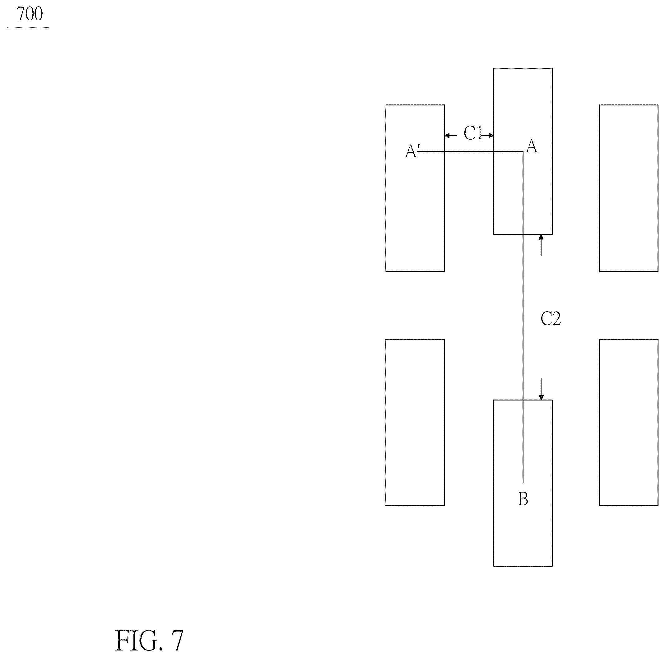 Patent US11810974 Figure 7 – Semiconductor structure with trench junction barrier schottky (TJBS) diode