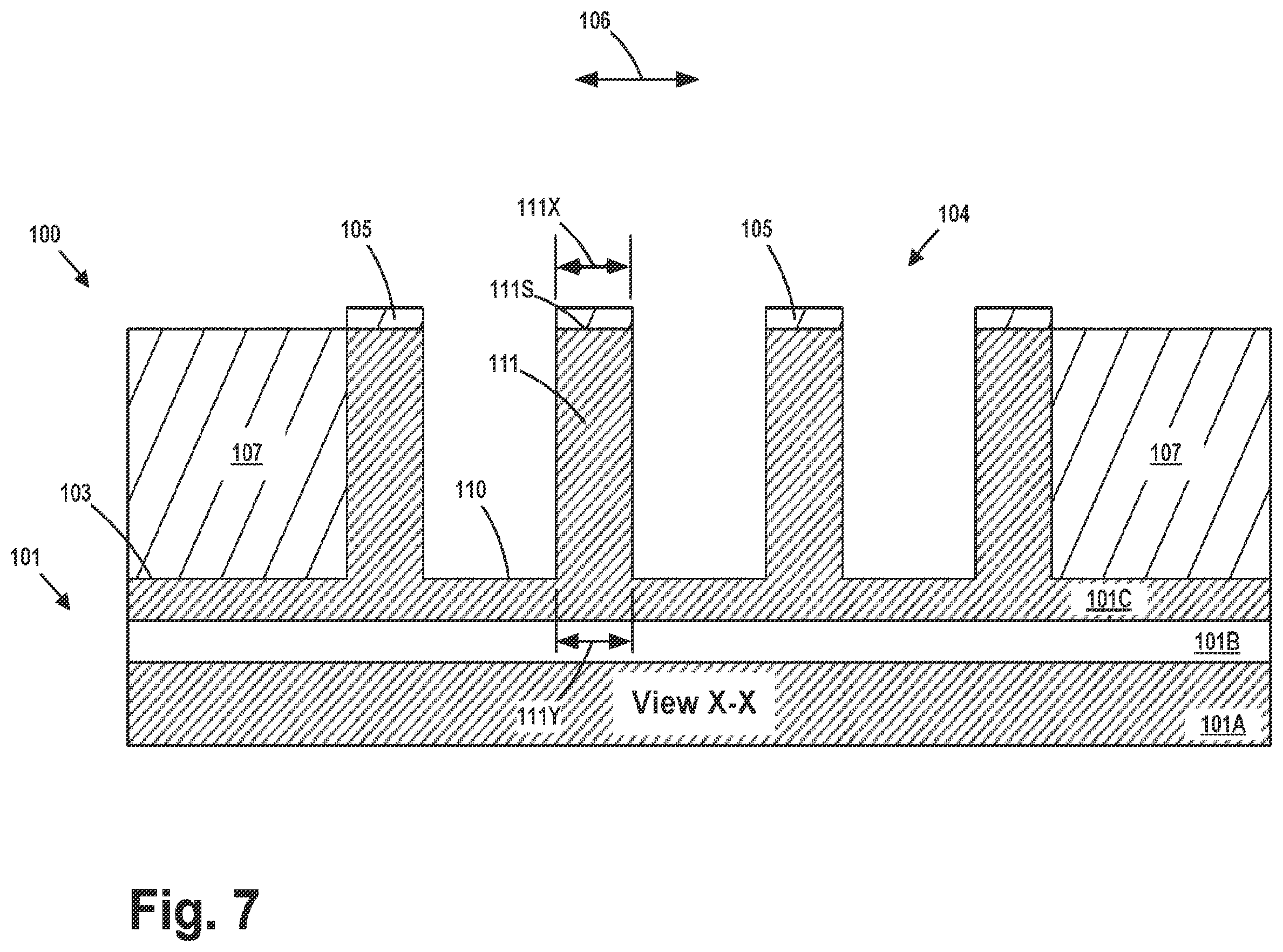 Patent US11810989 Figure 7 – Fin-based photodetector structure