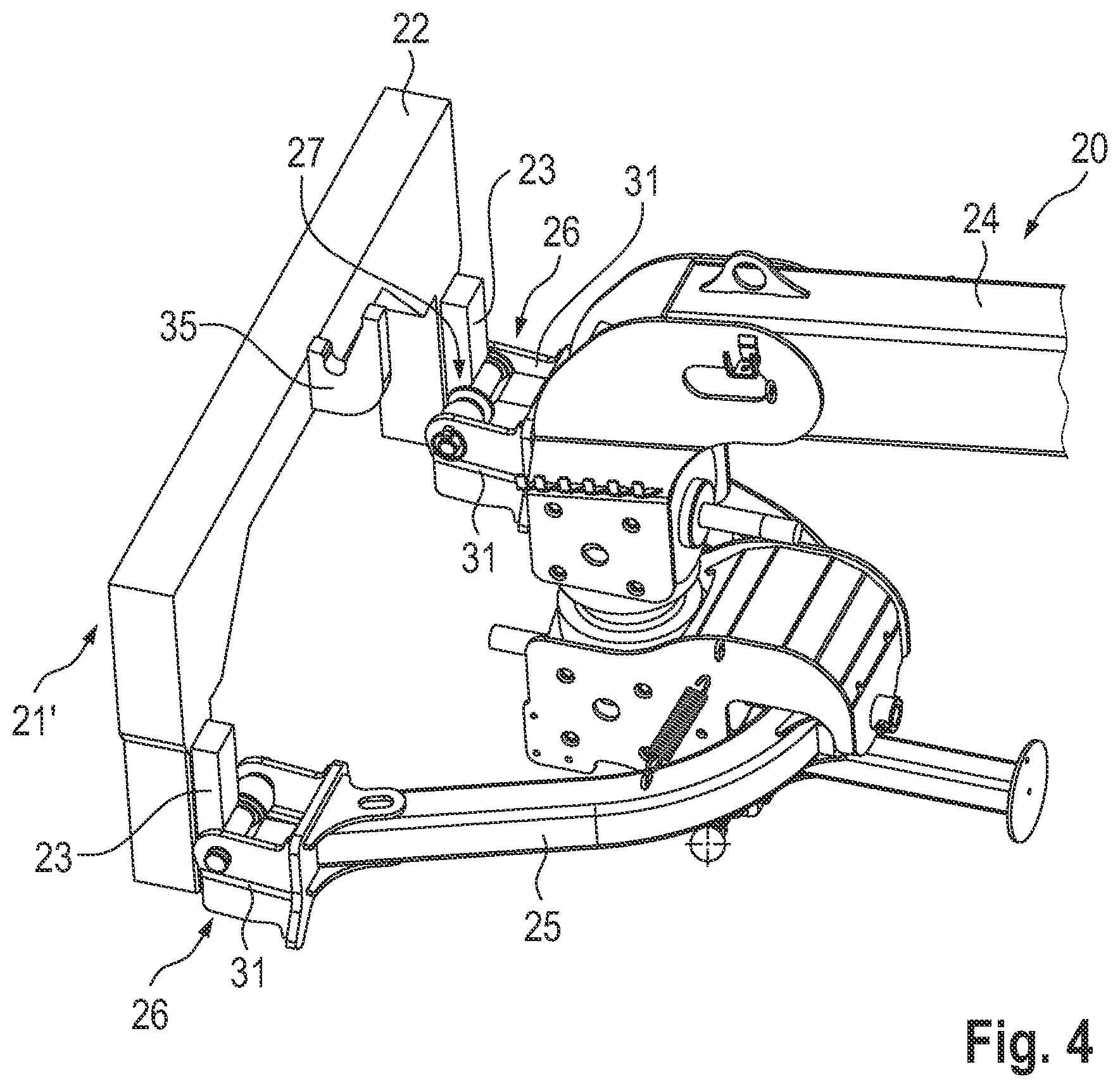 Patent US11812679 Figure 4 – Adapter of an agricultural implement and agricultural implement