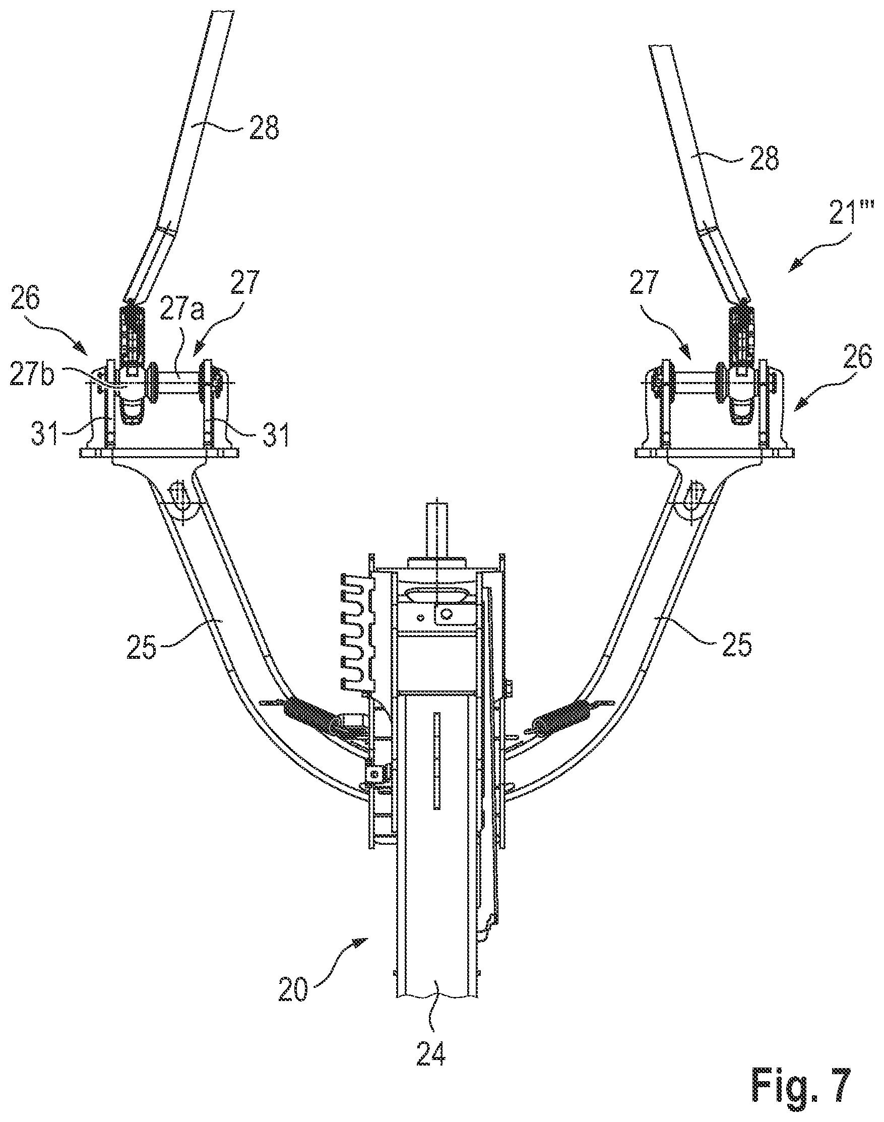 Patent US11812679 Figure 7 – Adapter of an agricultural implement and agricultural implement
