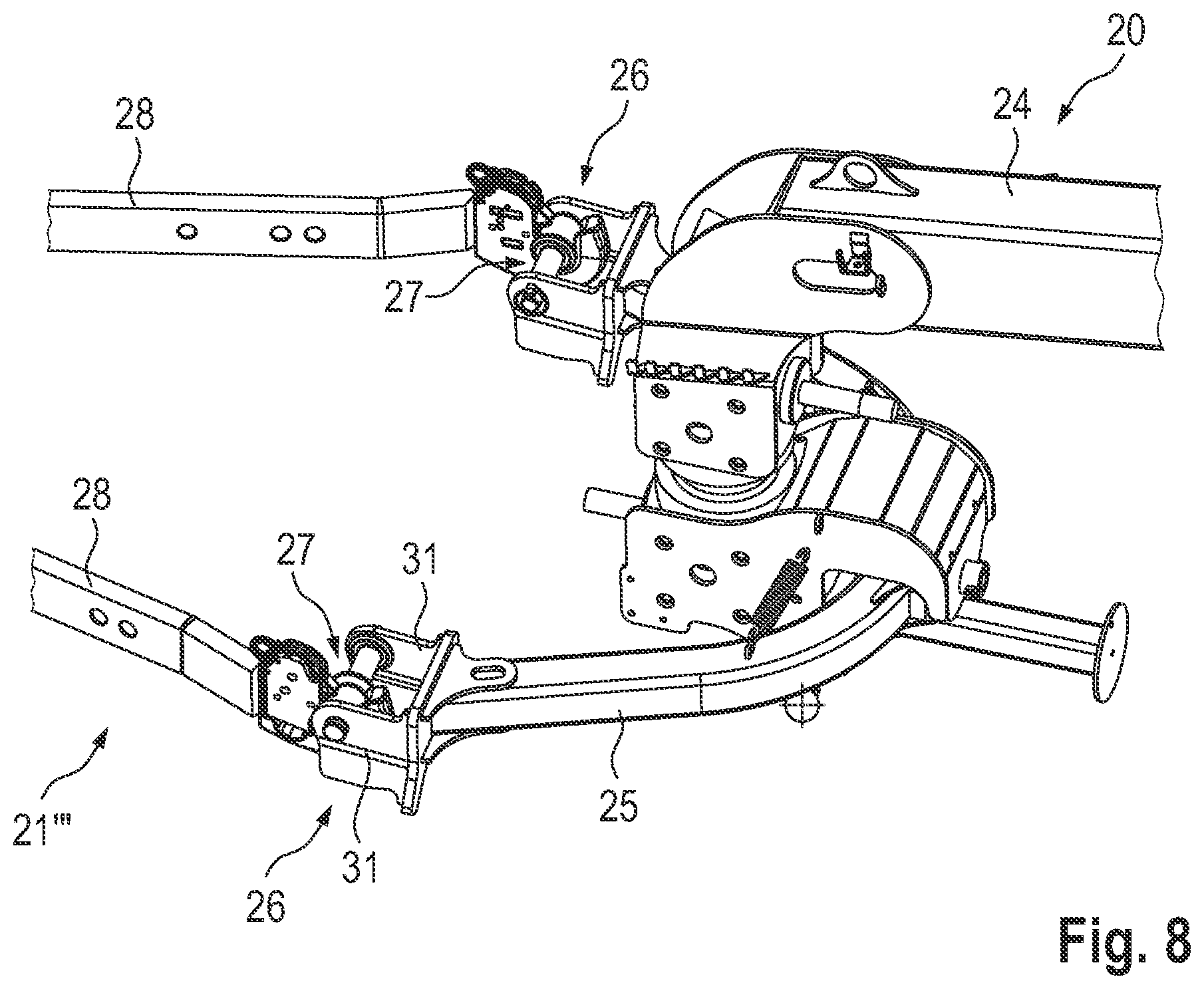 Patent US11812679 Figure 8 – Adapter of an agricultural implement and agricultural implement