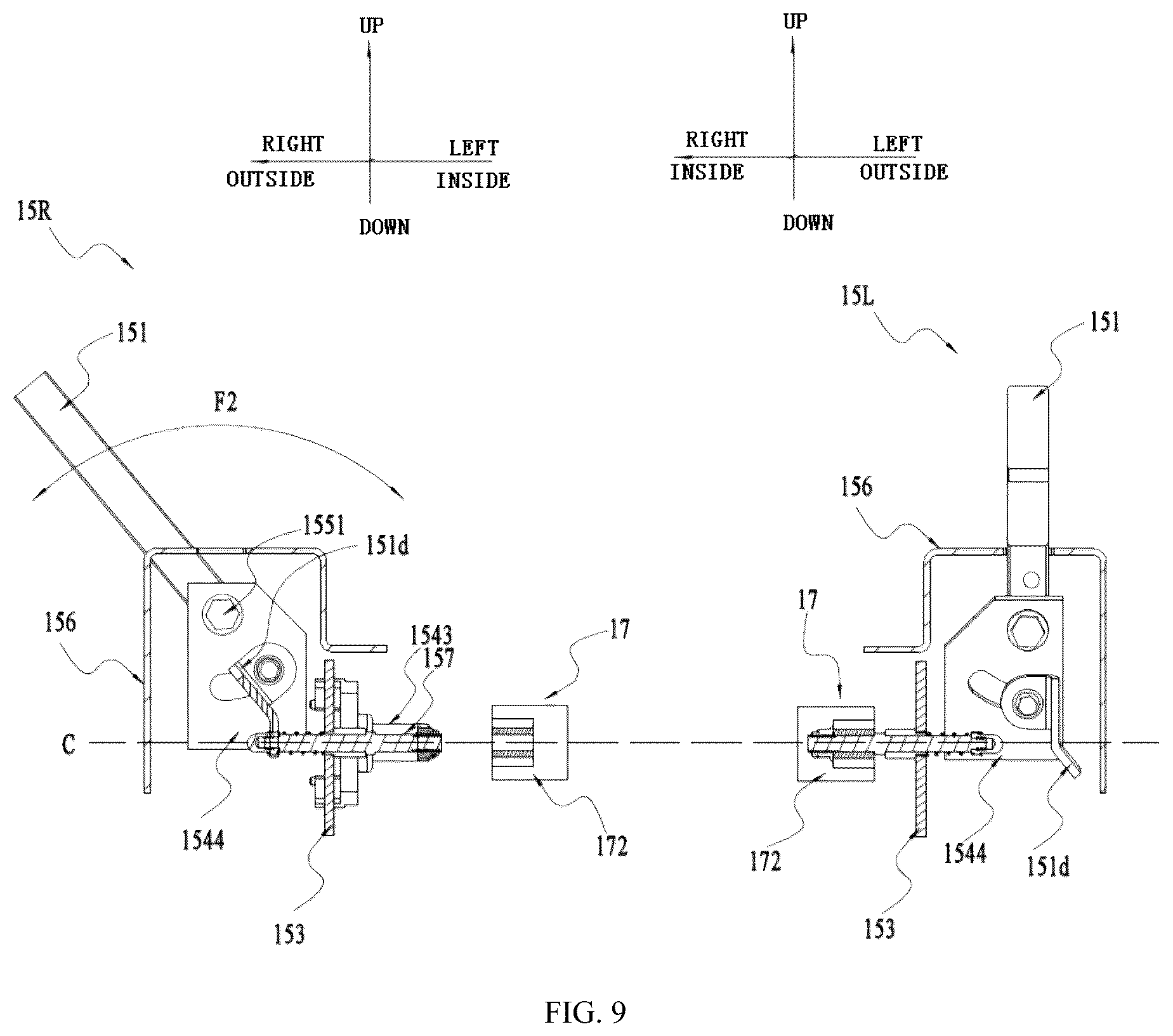 Patent US11812688 Figure 8 – Riding lawn mower and operating apparatus with position detection for the same