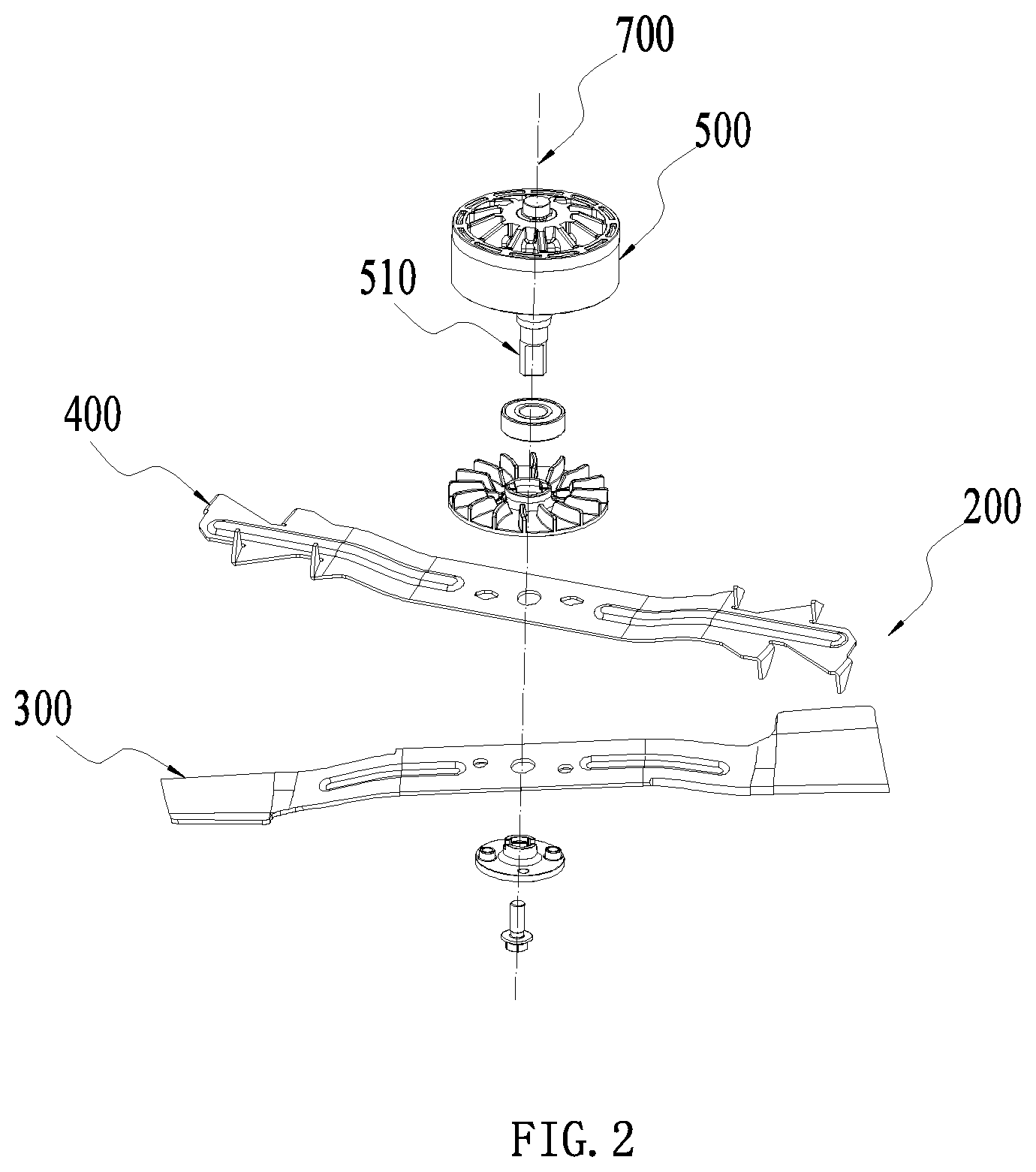 Patent US11812690 Figure 2 – Lawn mower and blade assembly