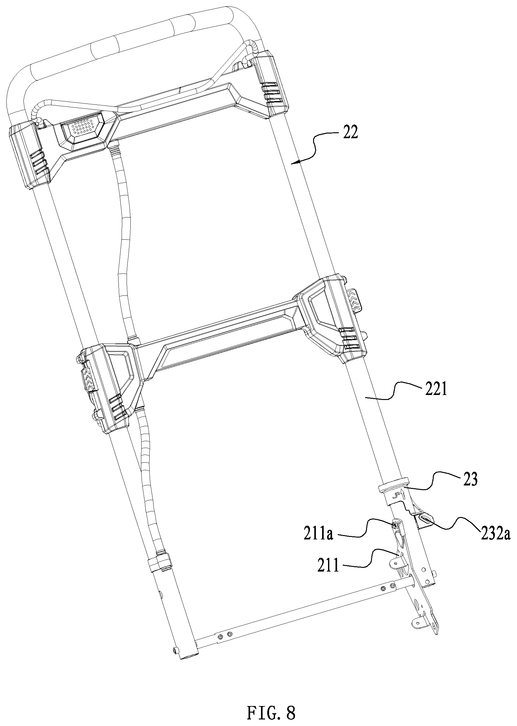 Patent US11812693 Figure 8 – Hand-propelled power tool
