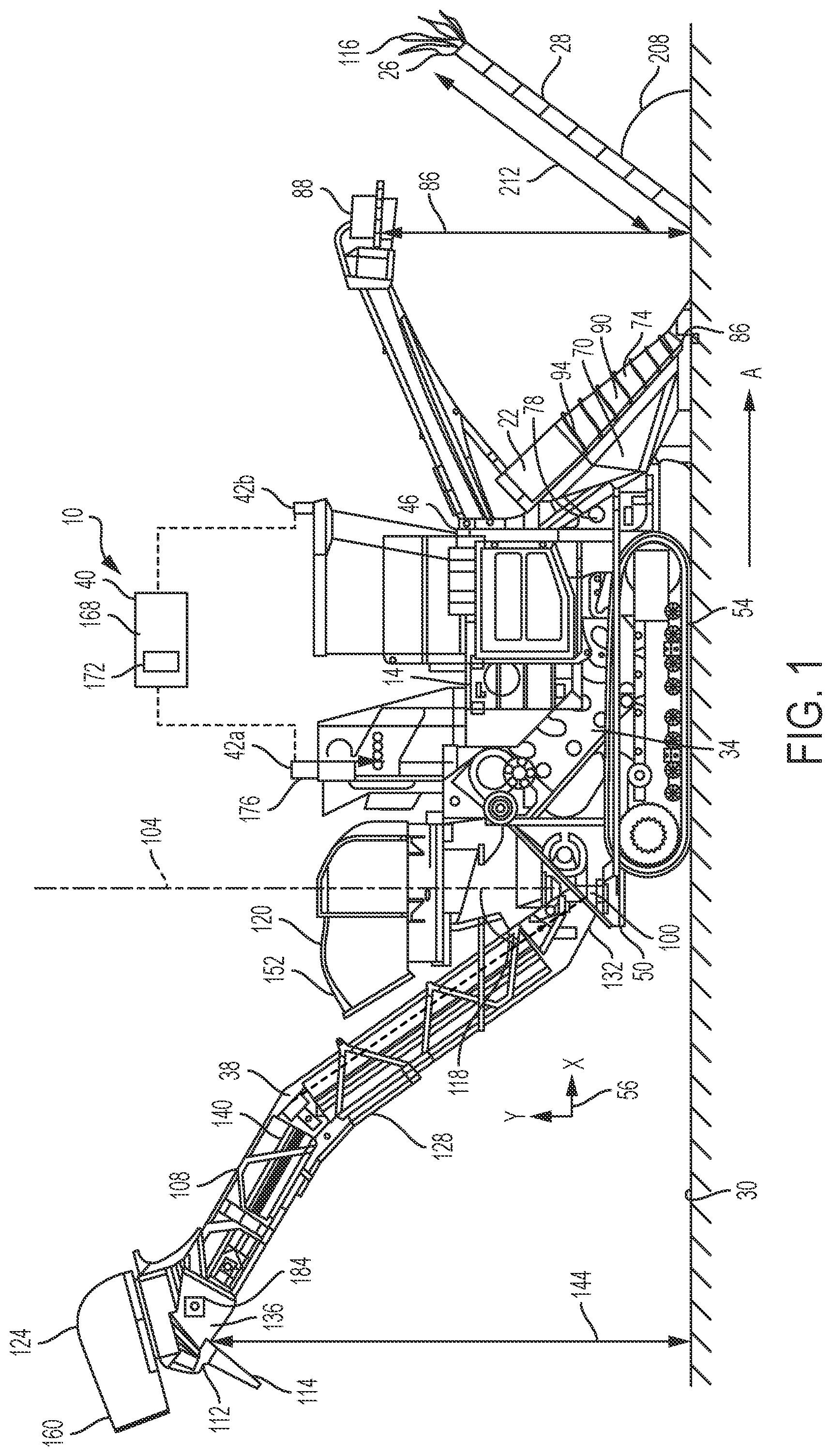 Patent US11812694 Figure 1 – Monitor system for a harvester