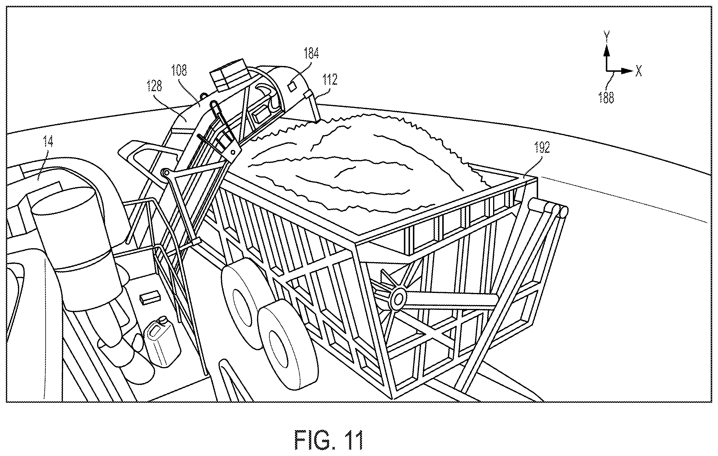 Patent US11812694 Figure 11 – Monitor system for a harvester