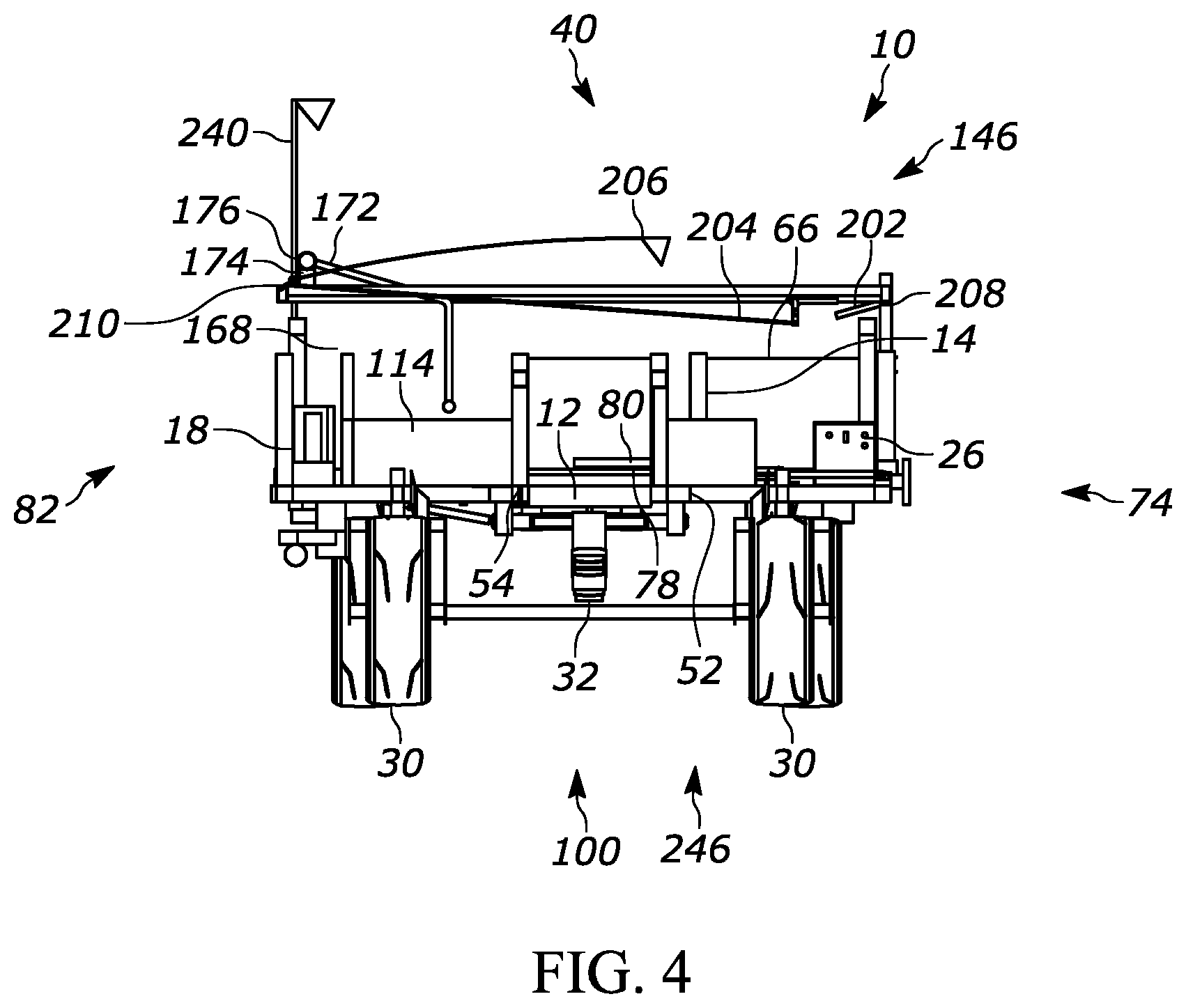 Patent US11812698 Figure 4 – Bale accumulator