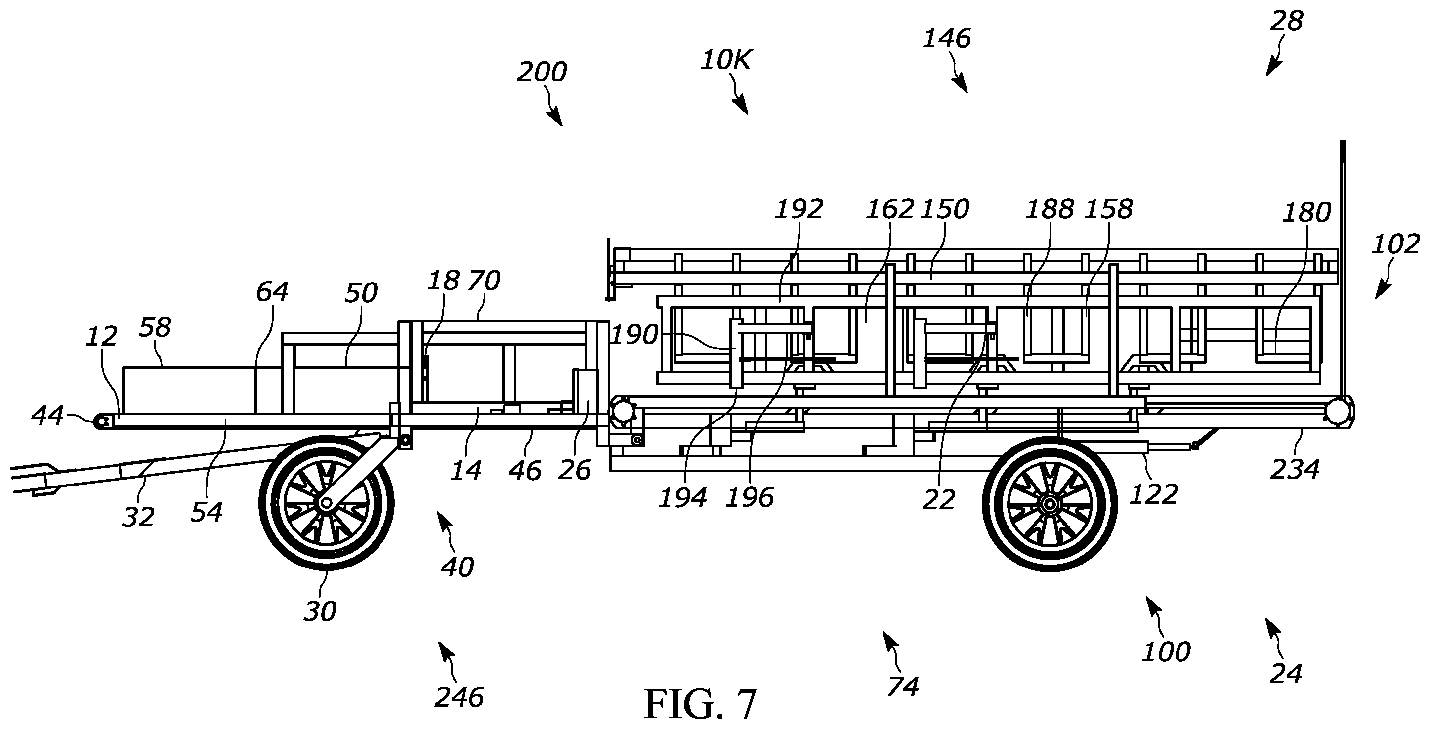 Patent US11812698 Figure 7 – Bale accumulator