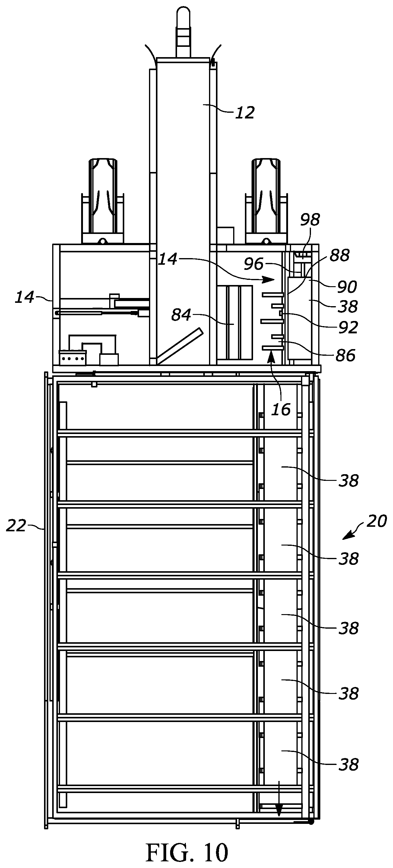 Patent US11812698 Figure 10 – Bale accumulator