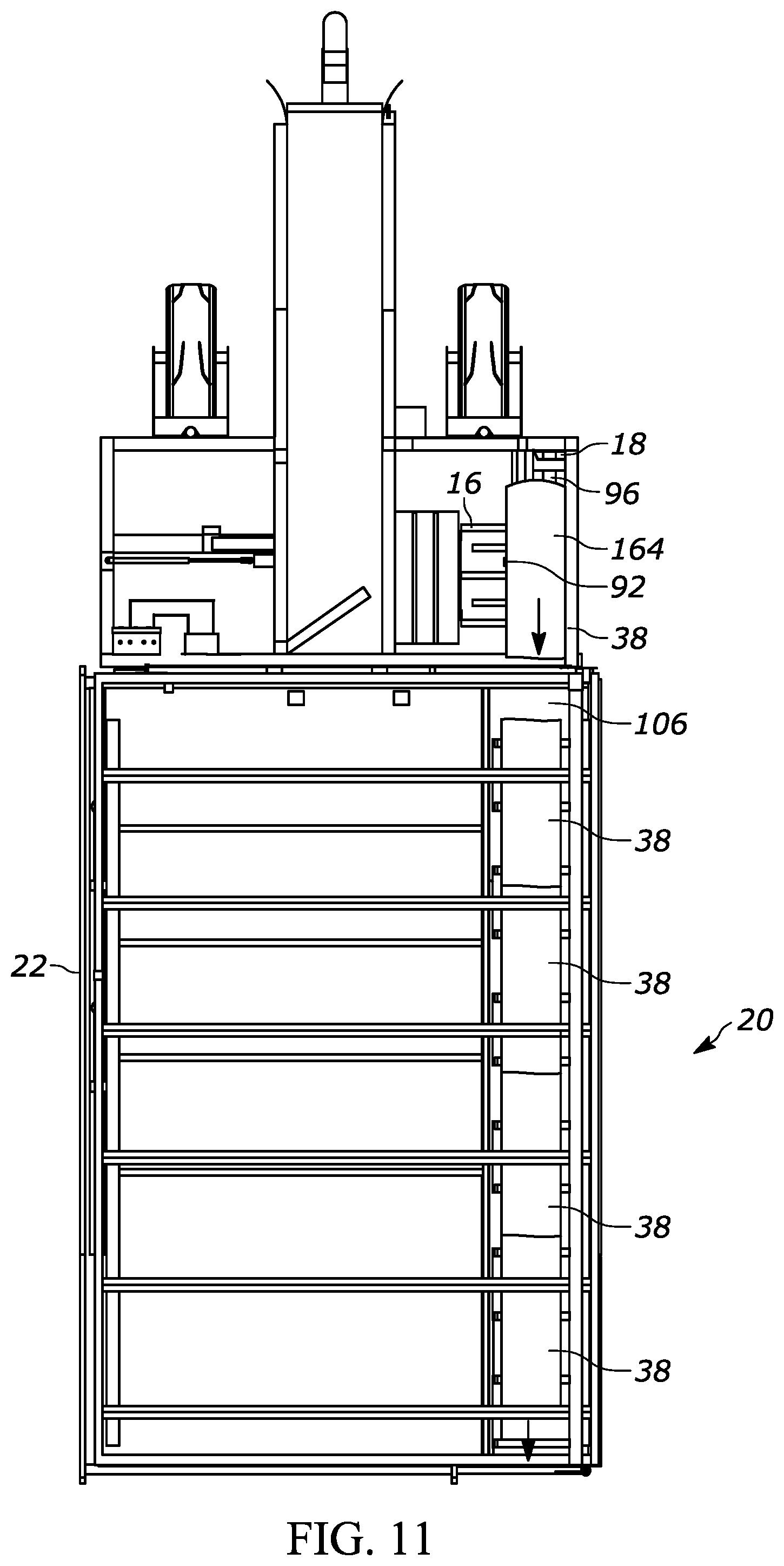 Patent US11812698 Figure 11 – Bale accumulator