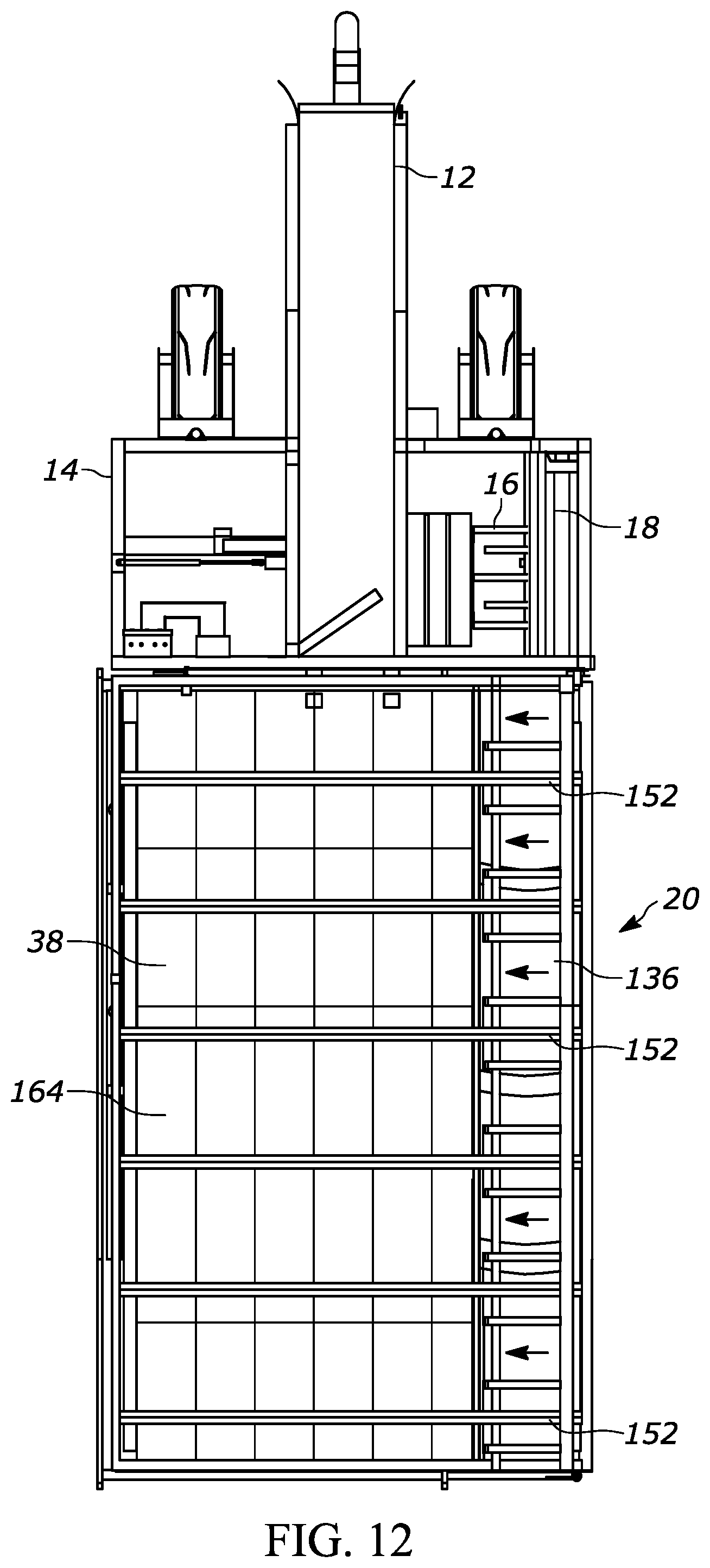 Patent US11812698 Figure 12 – Bale accumulator