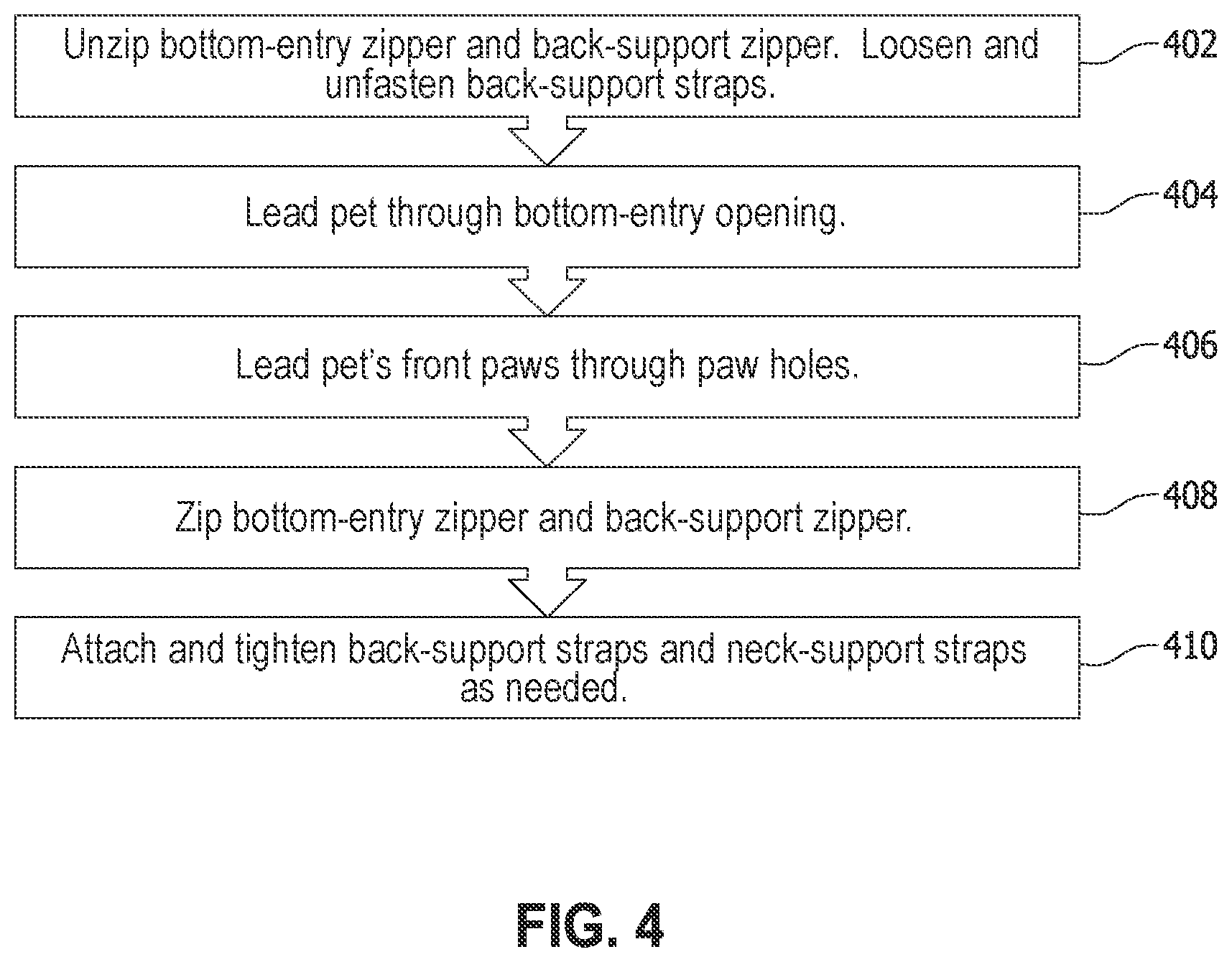 Patent US11812724 Figure 4 – Bottom-entry pet-carrying backpack