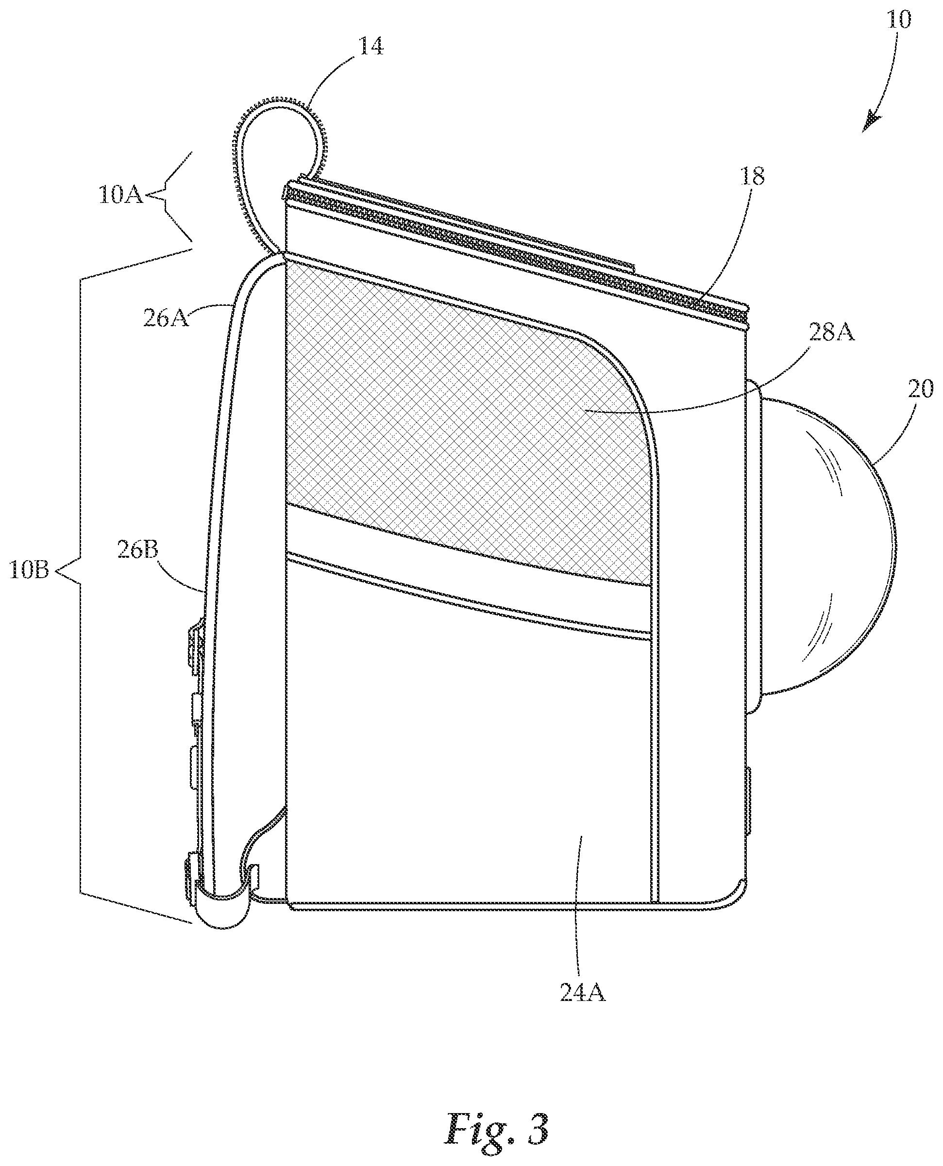 Patent US11812725 Figure 3 – Multipurpose animal transport system