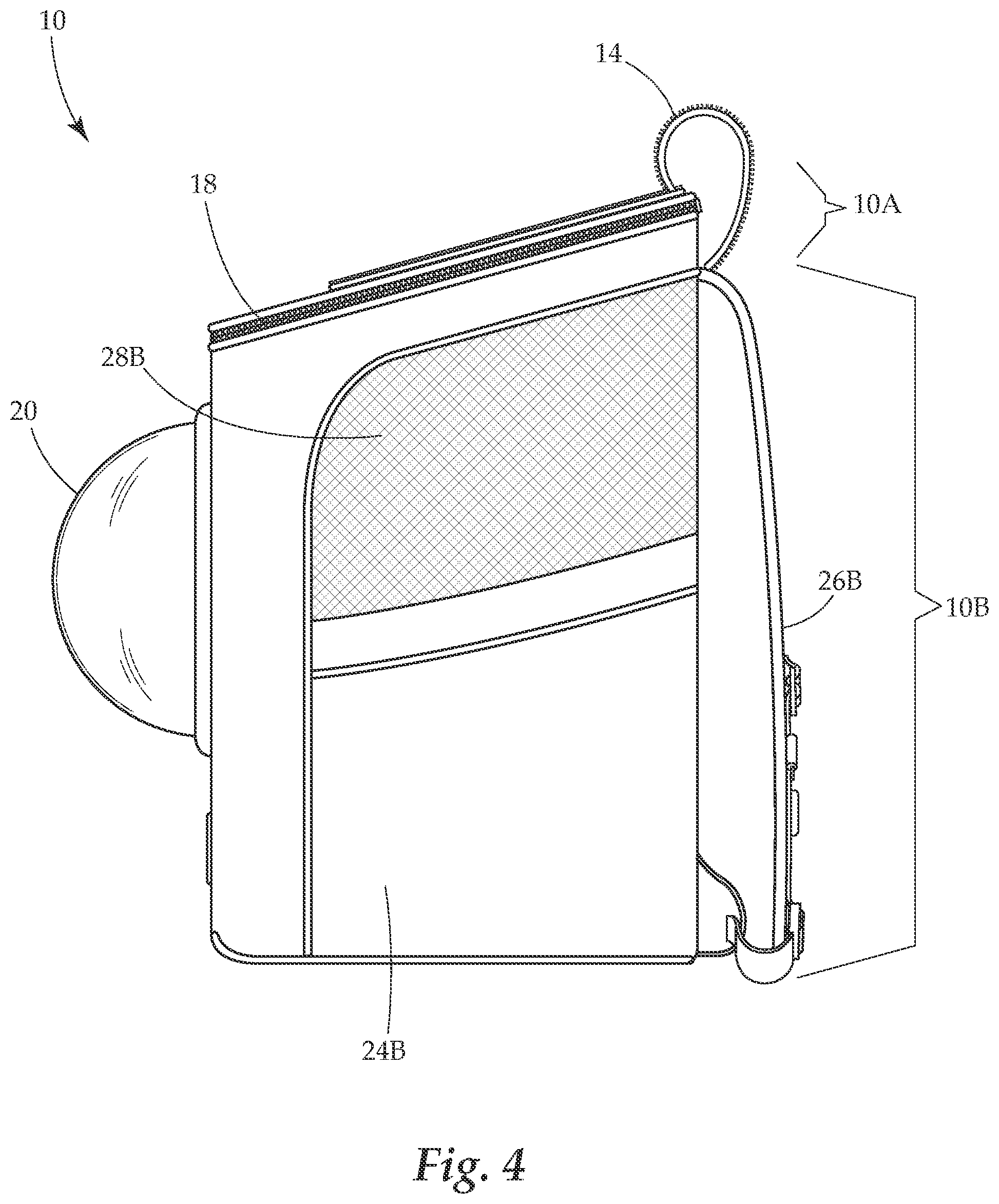 Patent US11812725 Figure 4 – Multipurpose animal transport system