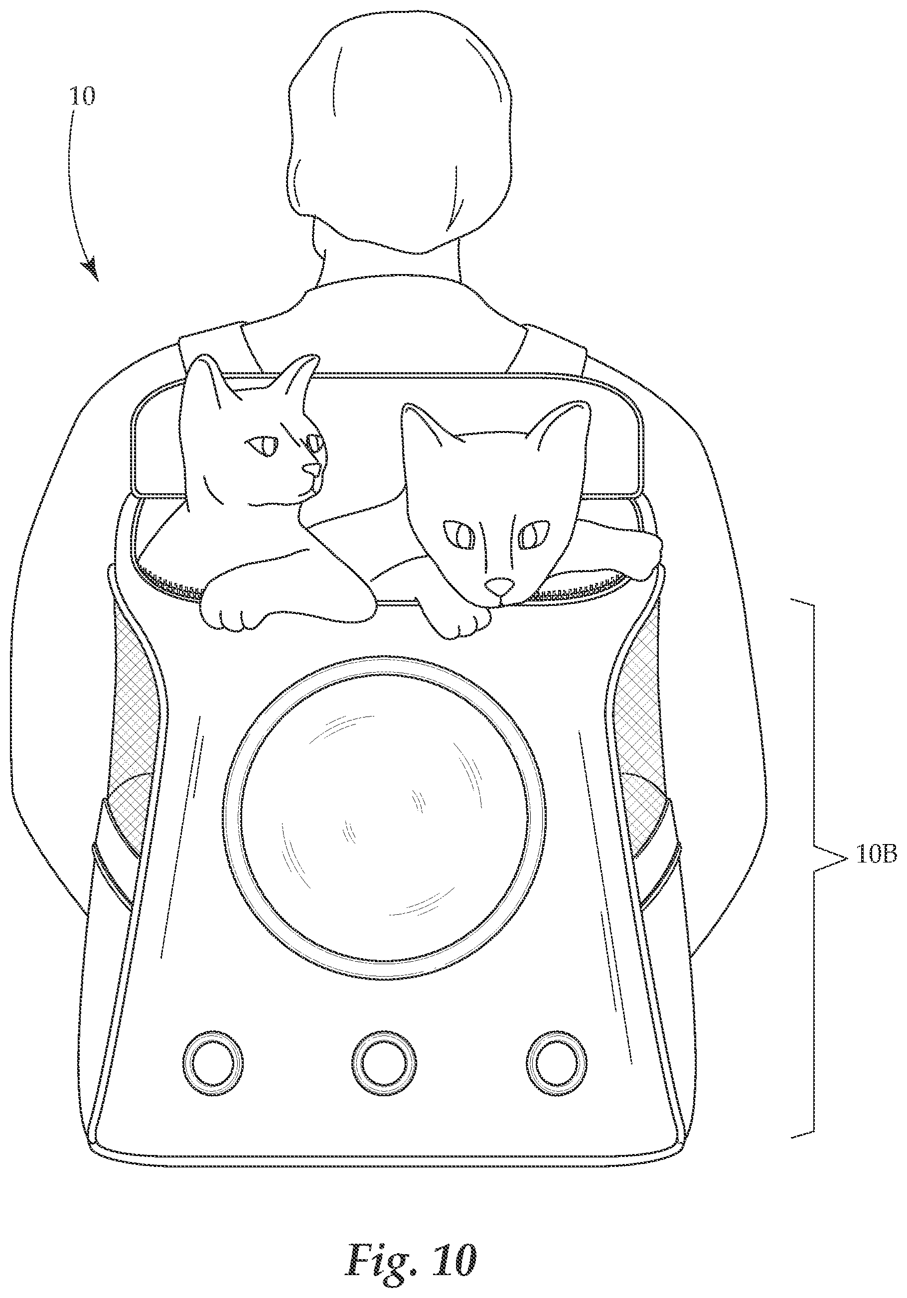 Patent US11812725 Figure 9 – Multipurpose animal transport system