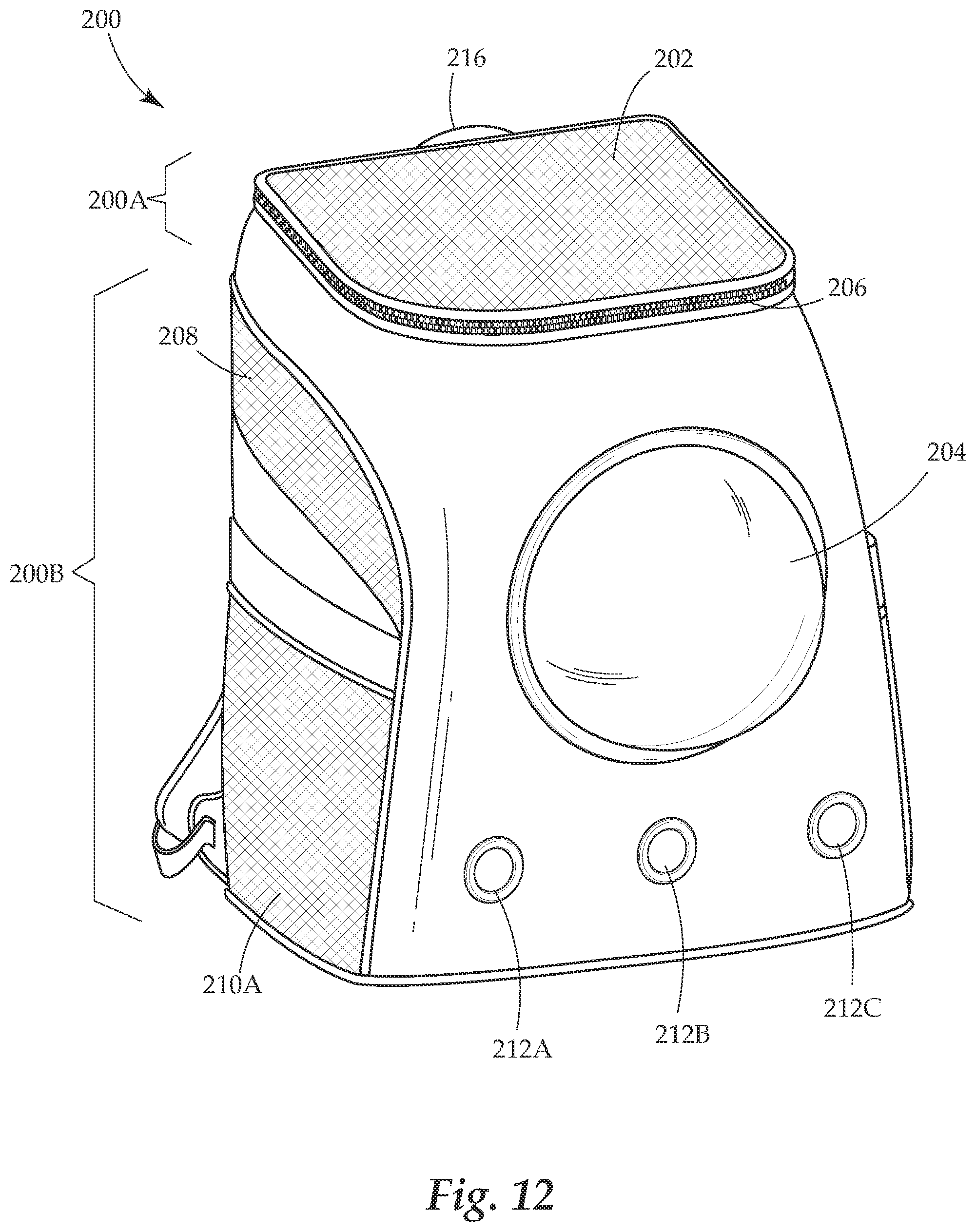Patent US11812725 Figure 11 – Multipurpose animal transport system
