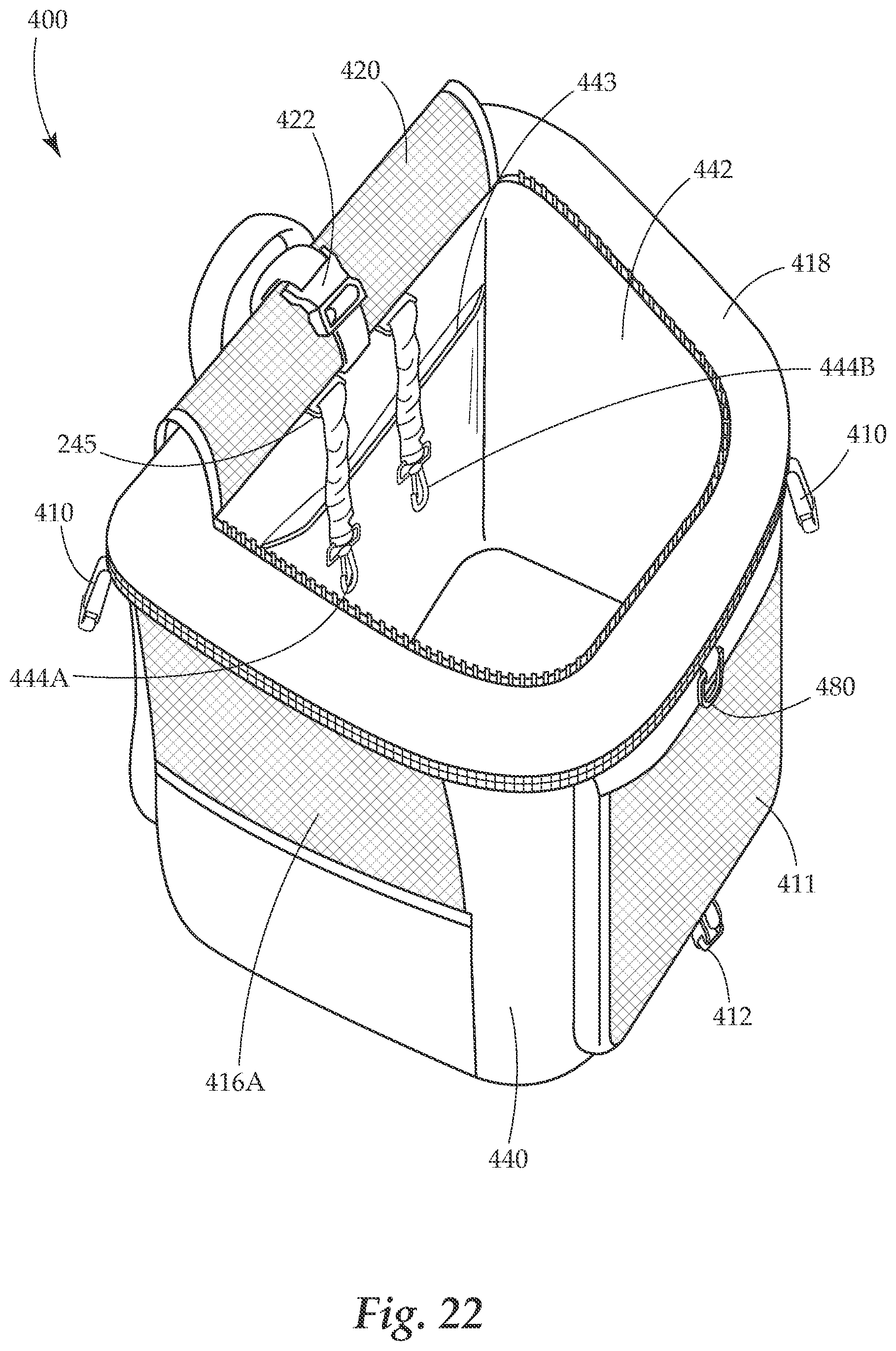 Patent US11812725 Figure 20 – Multipurpose animal transport system