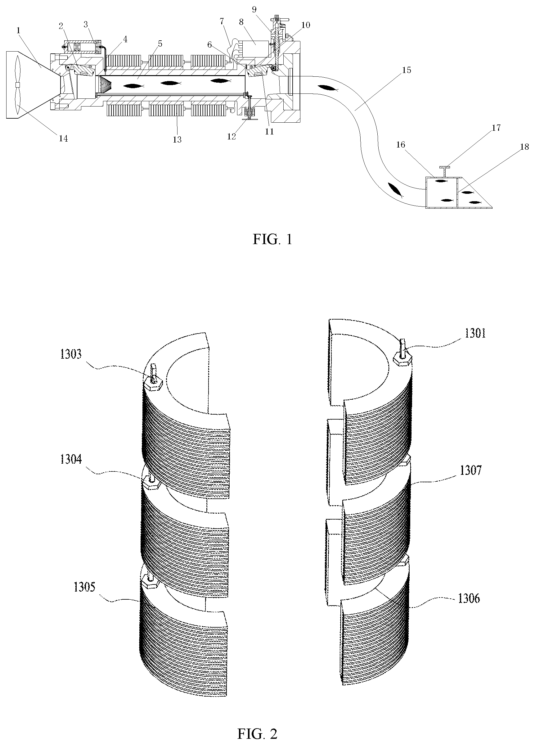Patent US11812732 Figure 1 – Suction sampler system for in situ collection of deep-sea floor organisms and method of using same