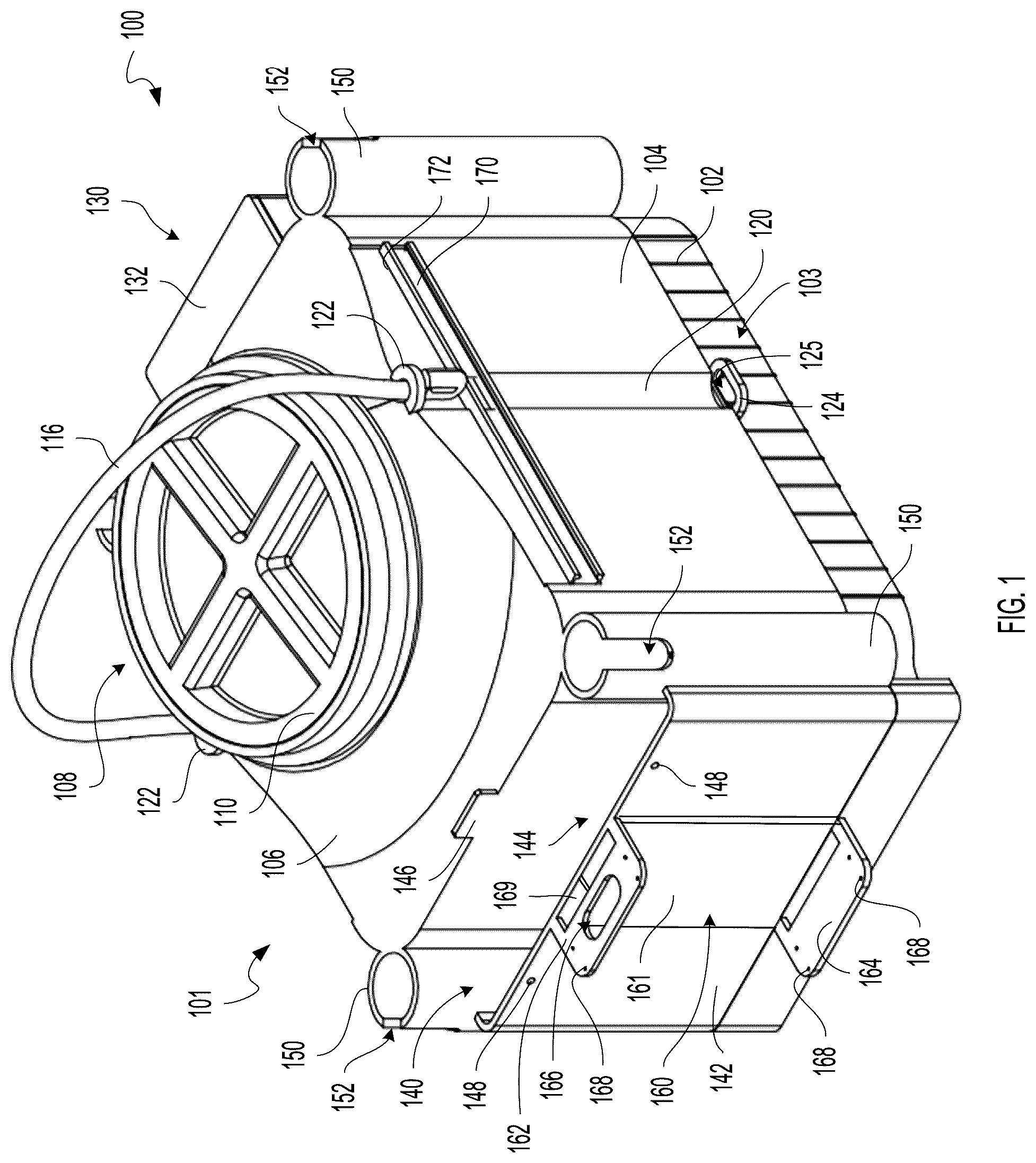Patent US11812734 Figure 1 – Livewell assembly