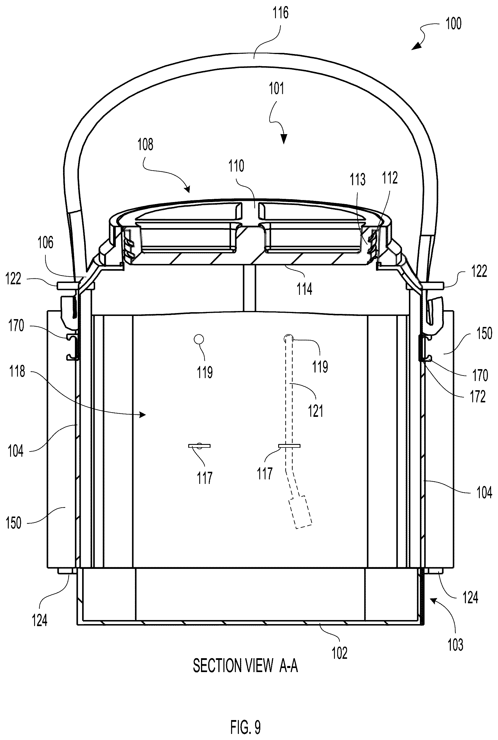 Patent US11812734 Figure 9 – Livewell assembly