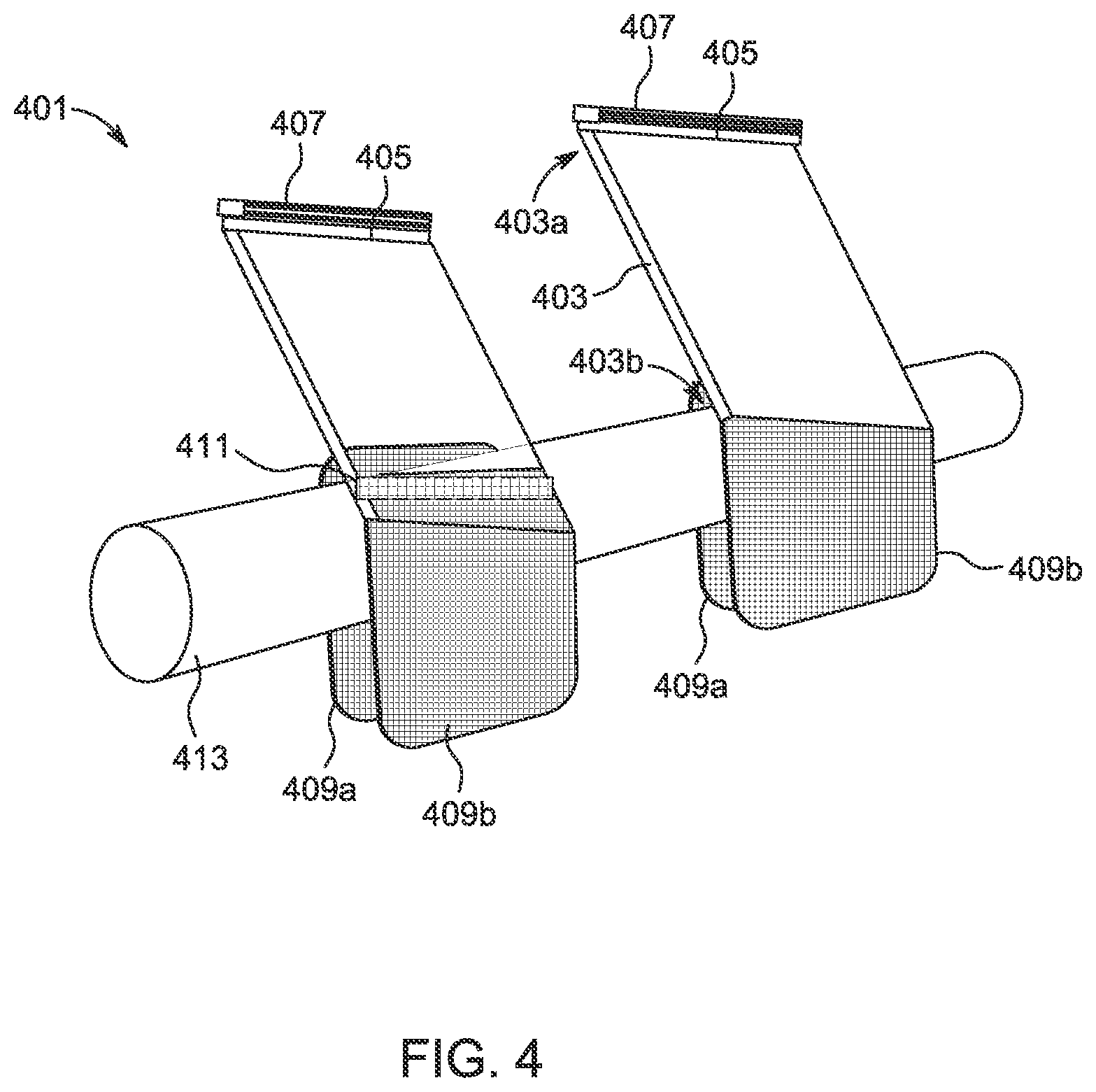 Patent US11812737 Figure 4 – Wearable protection device for residential and commercial trash cans and method of use
