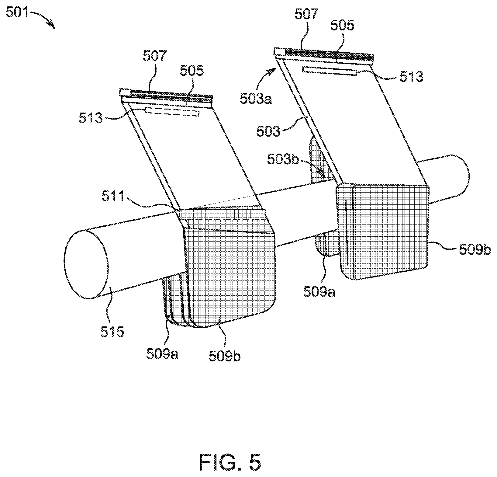Patent US11812737 Figure 5 – Wearable protection device for residential and commercial trash cans and method of use