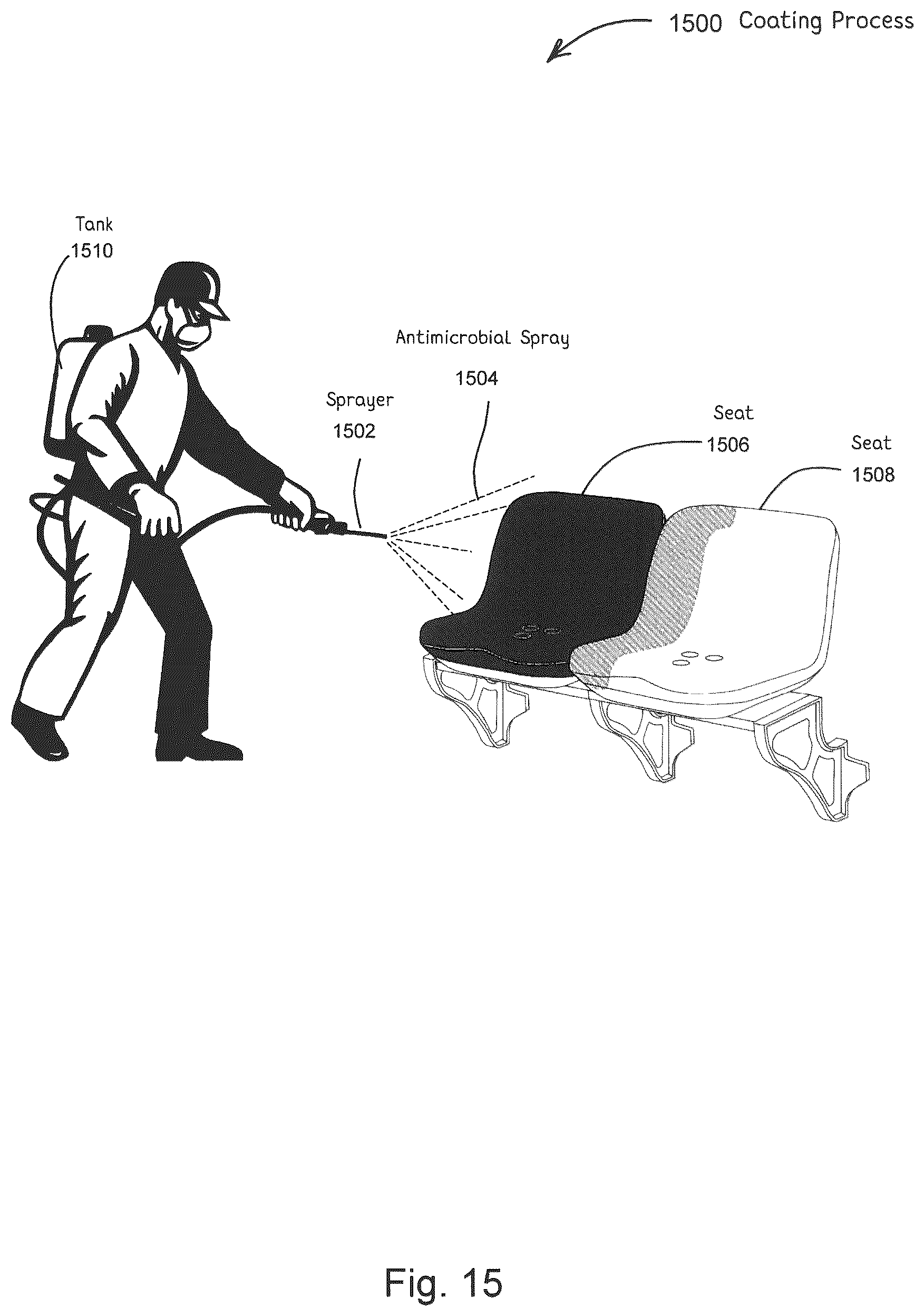 Patent US11812744 Figure 15 – Antimicrobial laminates and coatings indicating efficacy