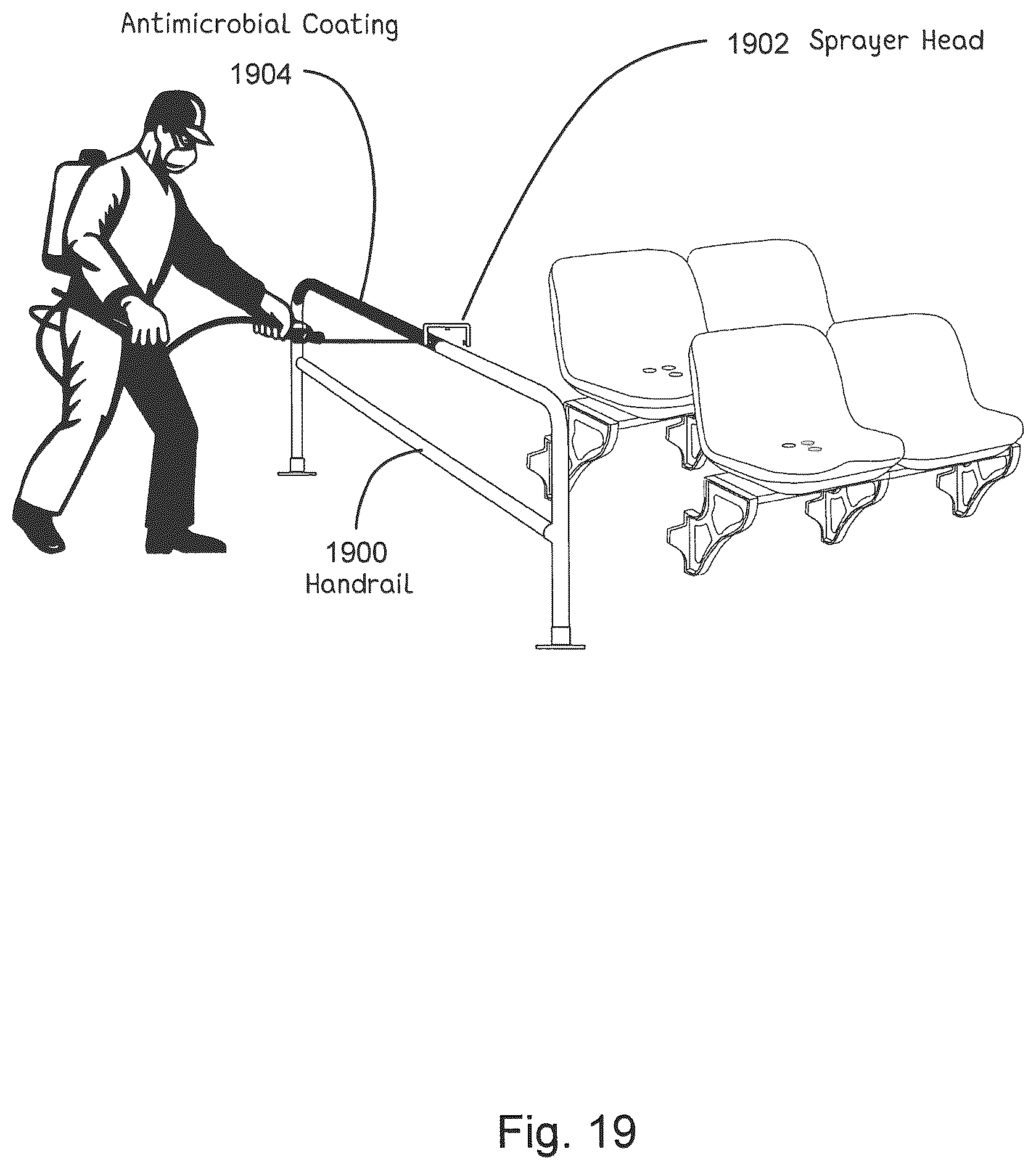 Patent US11812744 Figure 19 – Antimicrobial laminates and coatings indicating efficacy