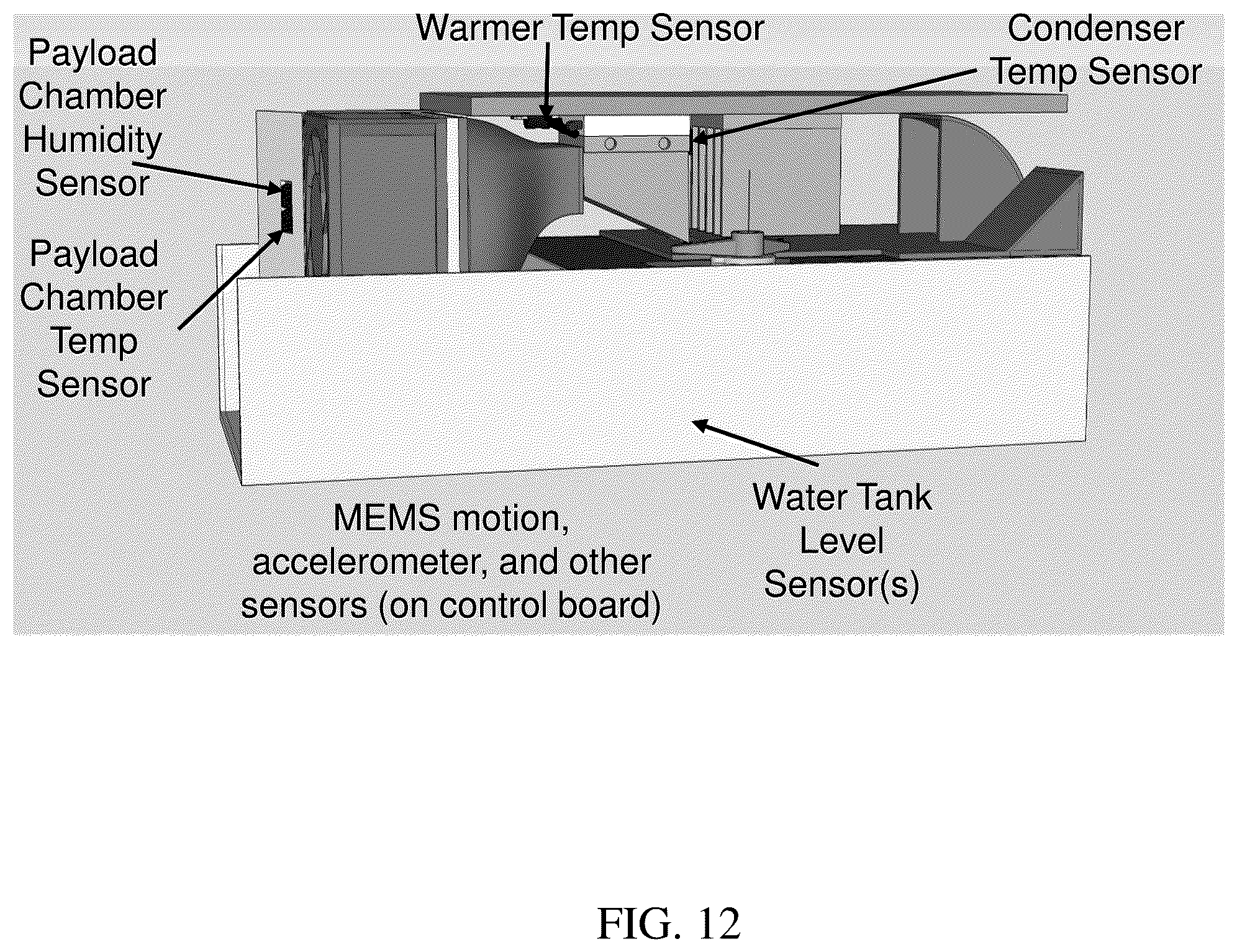 Patent US11812781 Figure 12 – Intra-container controlled environment systems and methods