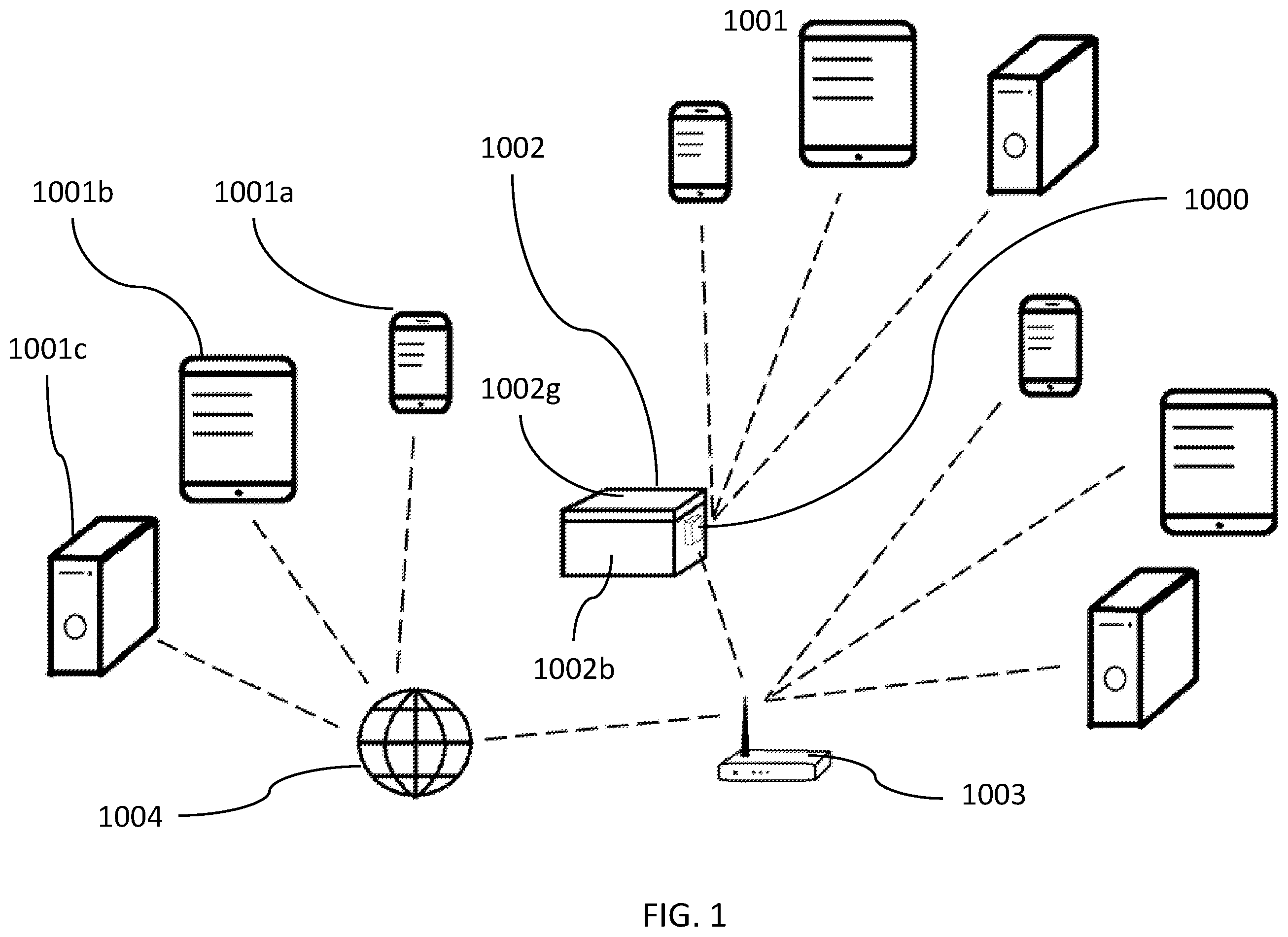 Patent US11812782 — System, method and devices for monitoring humidity in a humidor — Figure 1
