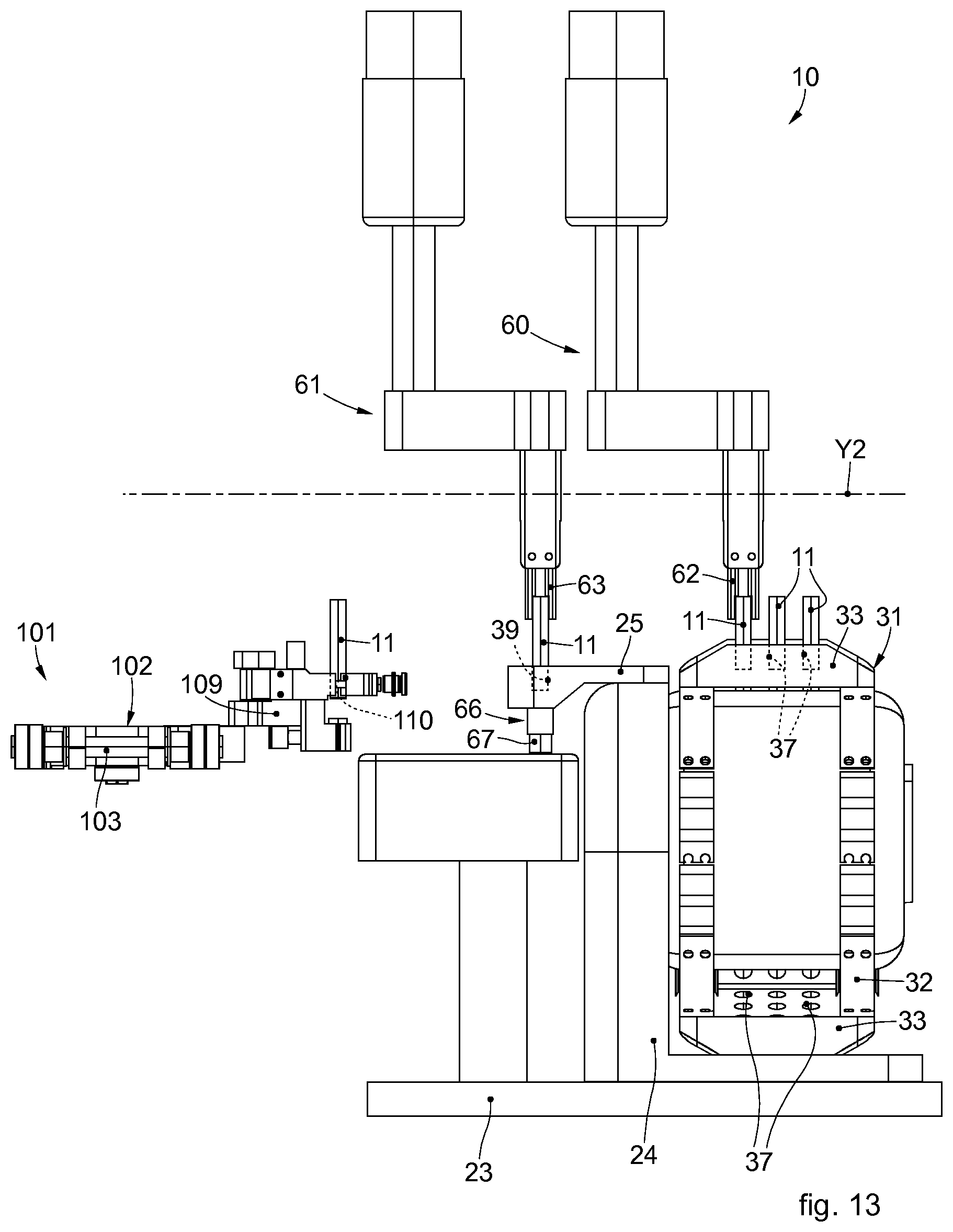 Patent US11812783 Figure 7 – Apparatus and method to automatically insert a liquid in components for inhalers; in particular cartomizers for electronic cigarettes