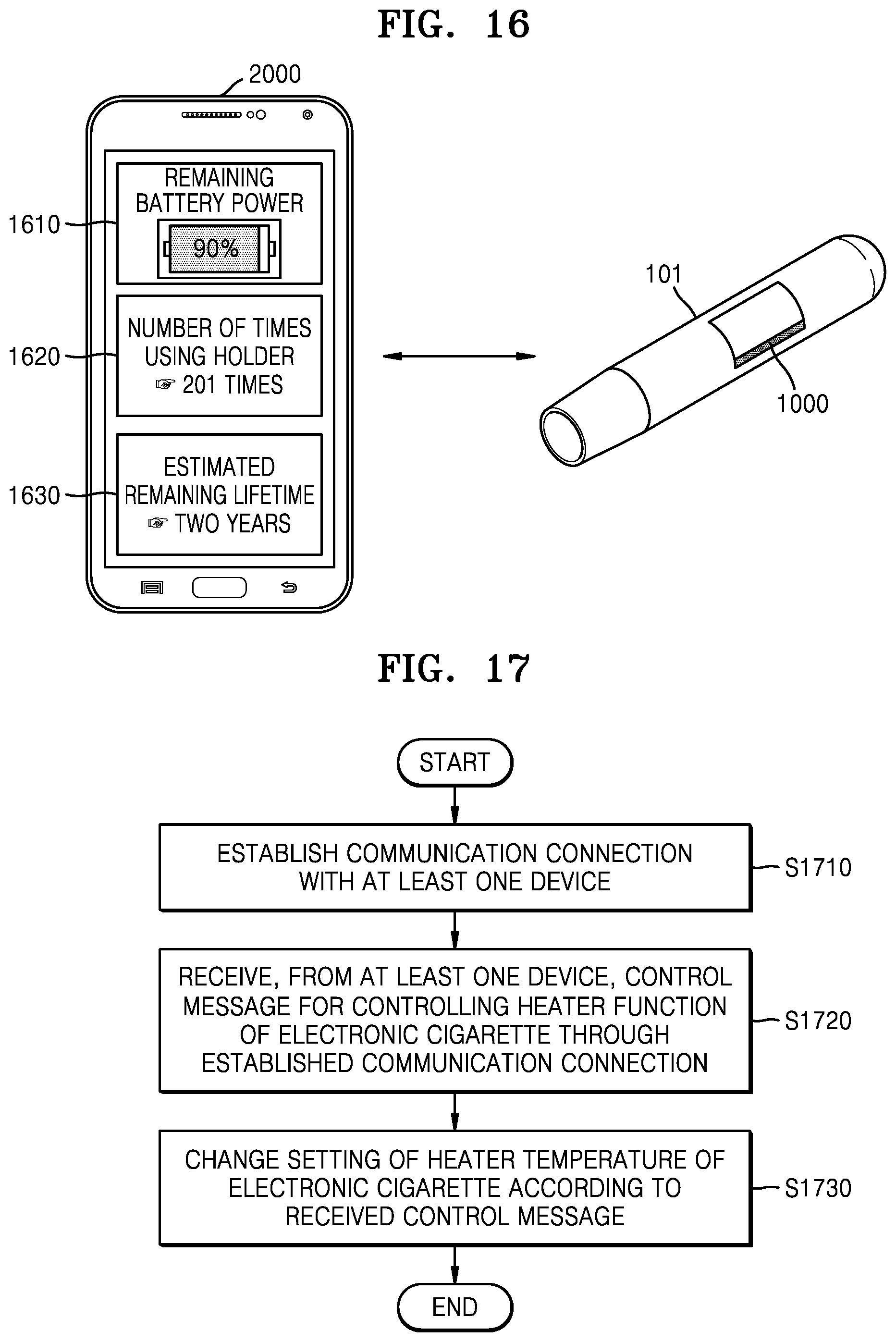 Patent US11812786 Figure 12 – Electronic cigarette control method and device