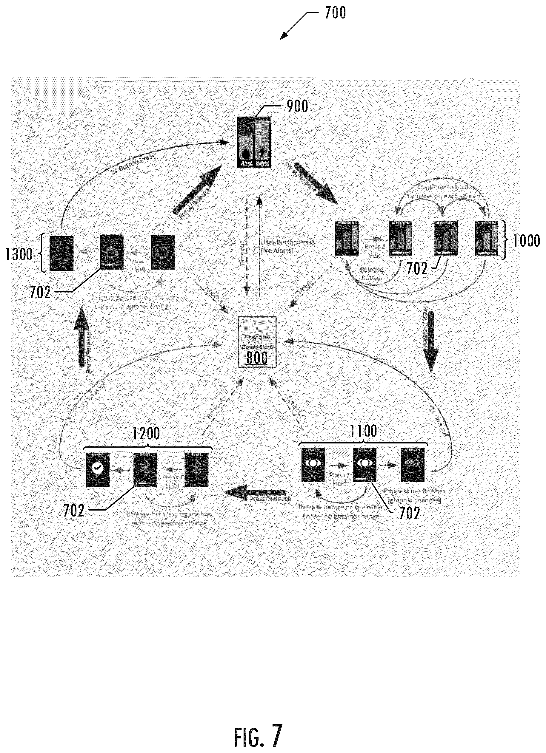 Patent US11812790 Figure 7 – User interface for an aerosol delivery device