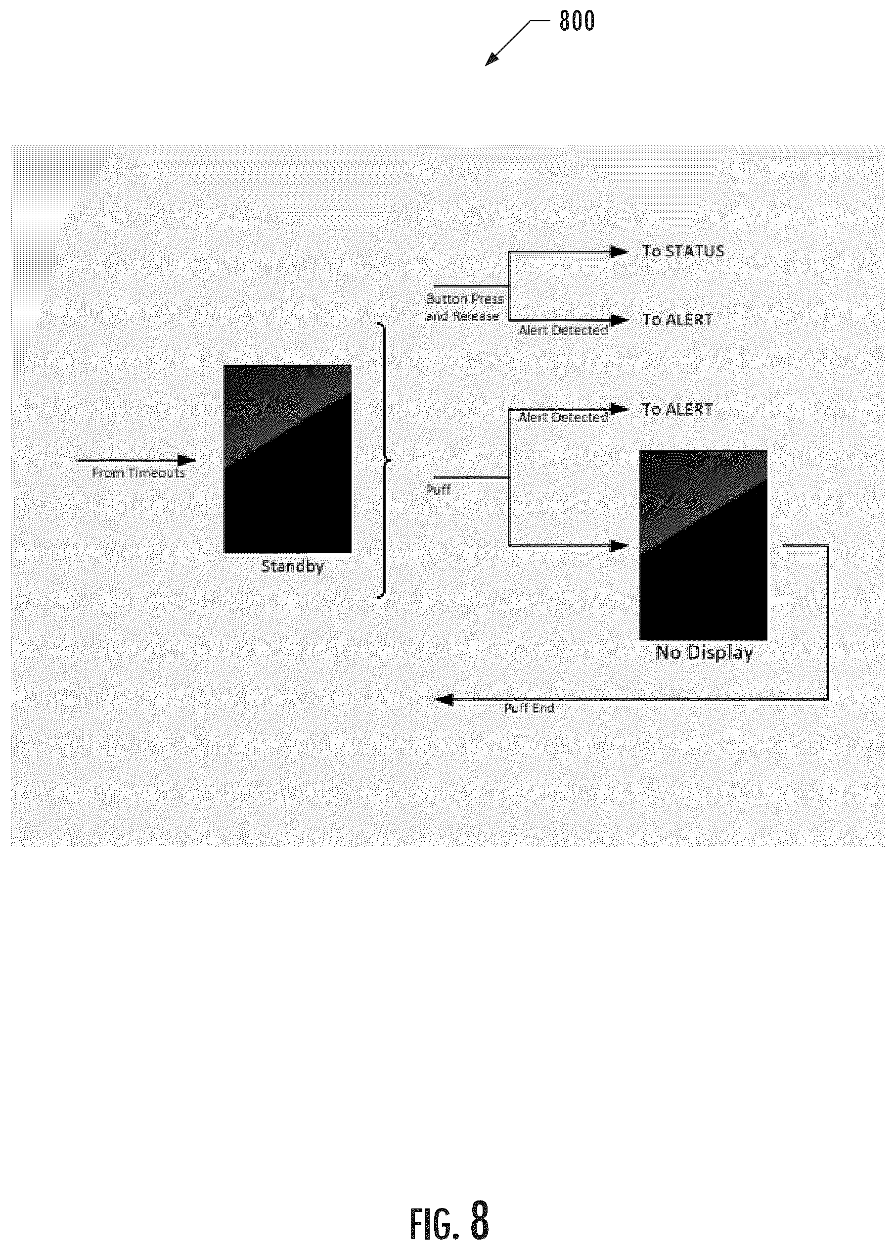 Patent US11812790 Figure 8 – User interface for an aerosol delivery device