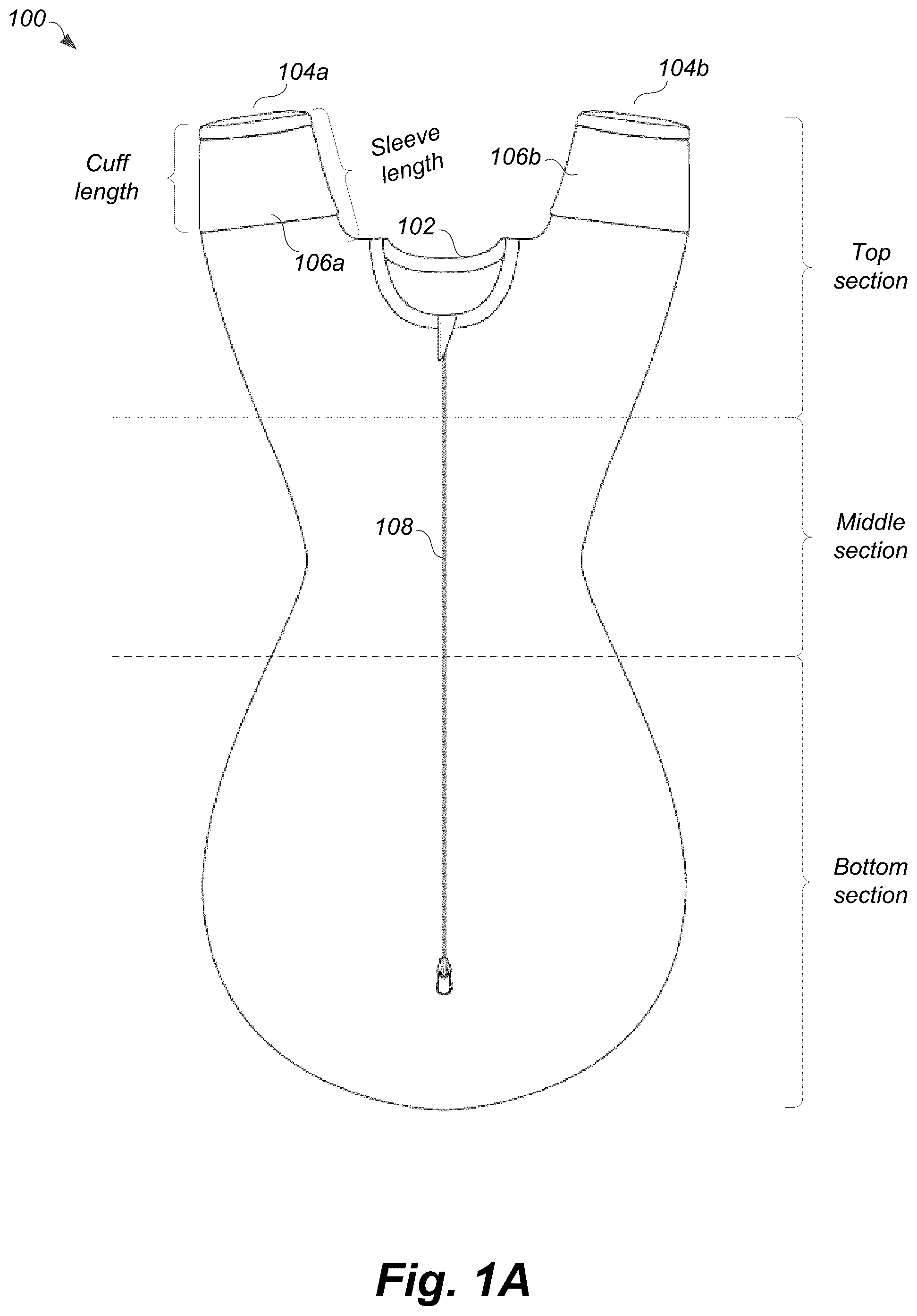 Patent US11812795 Figure 1 – Swaddling device