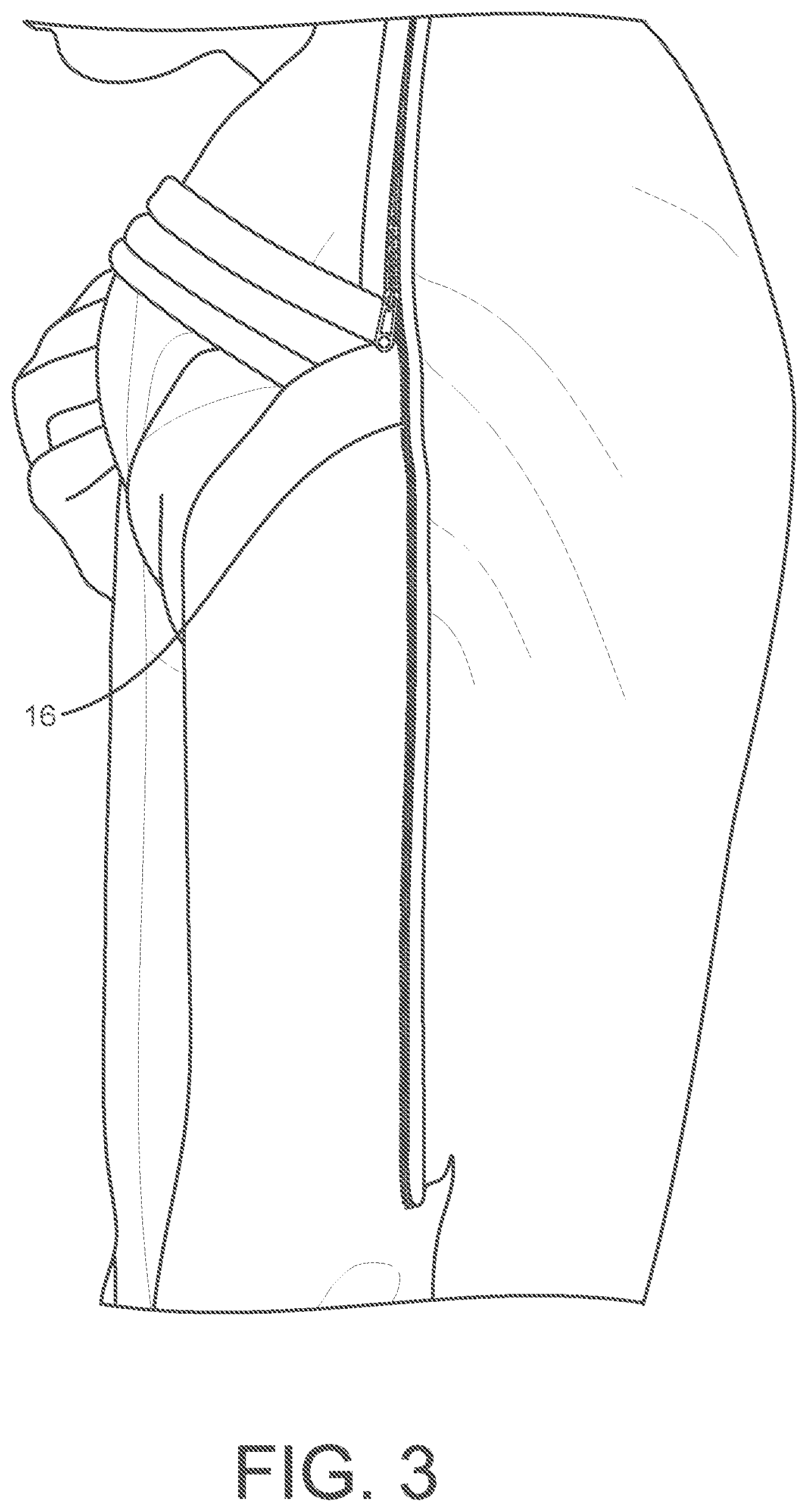 Patent US11812797 Figure 3 – Clothing configurations with multiple reclosable access regions